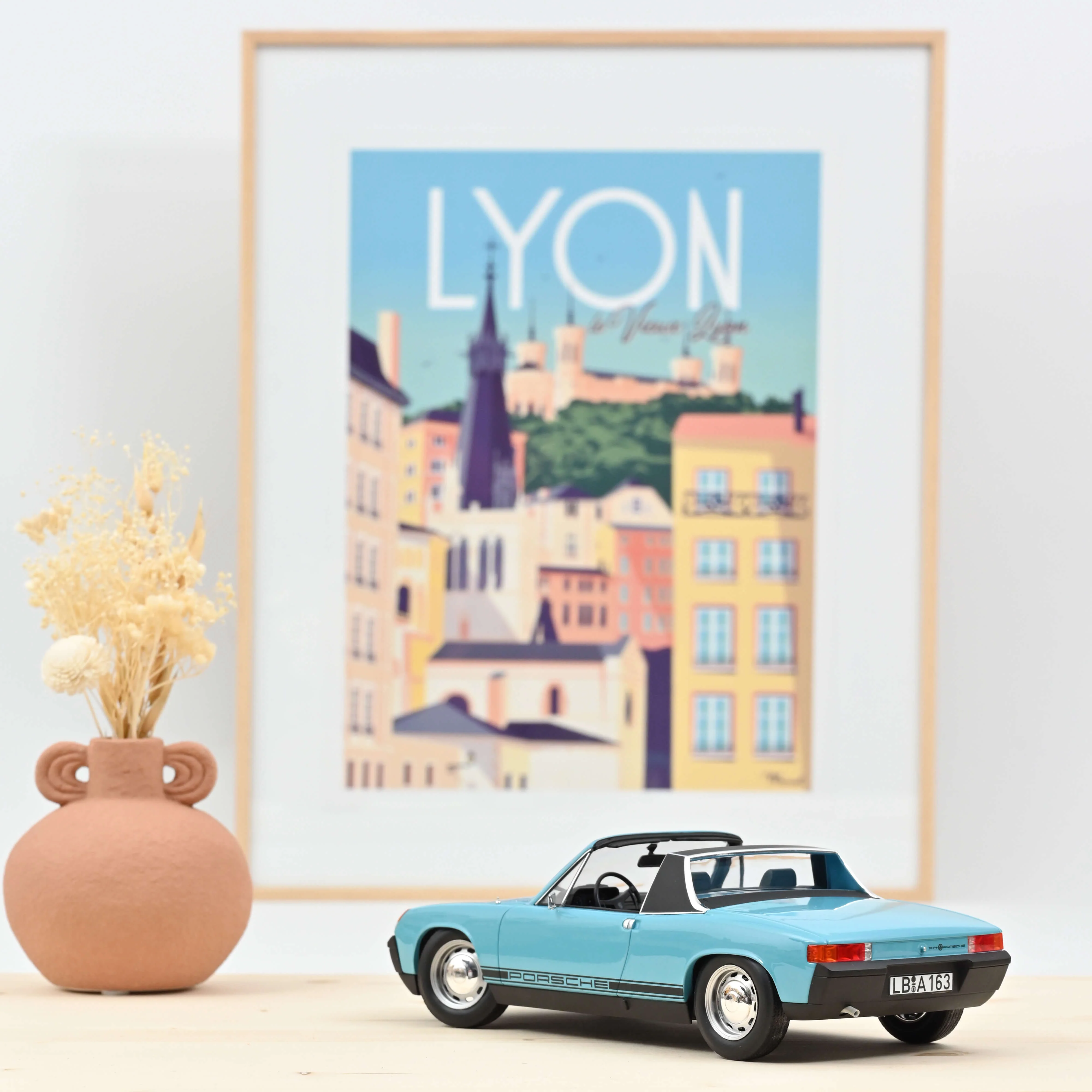 VW-Porsche 914 1.7 1973 Bleu clair 1/18 - 200pcs - Image 2