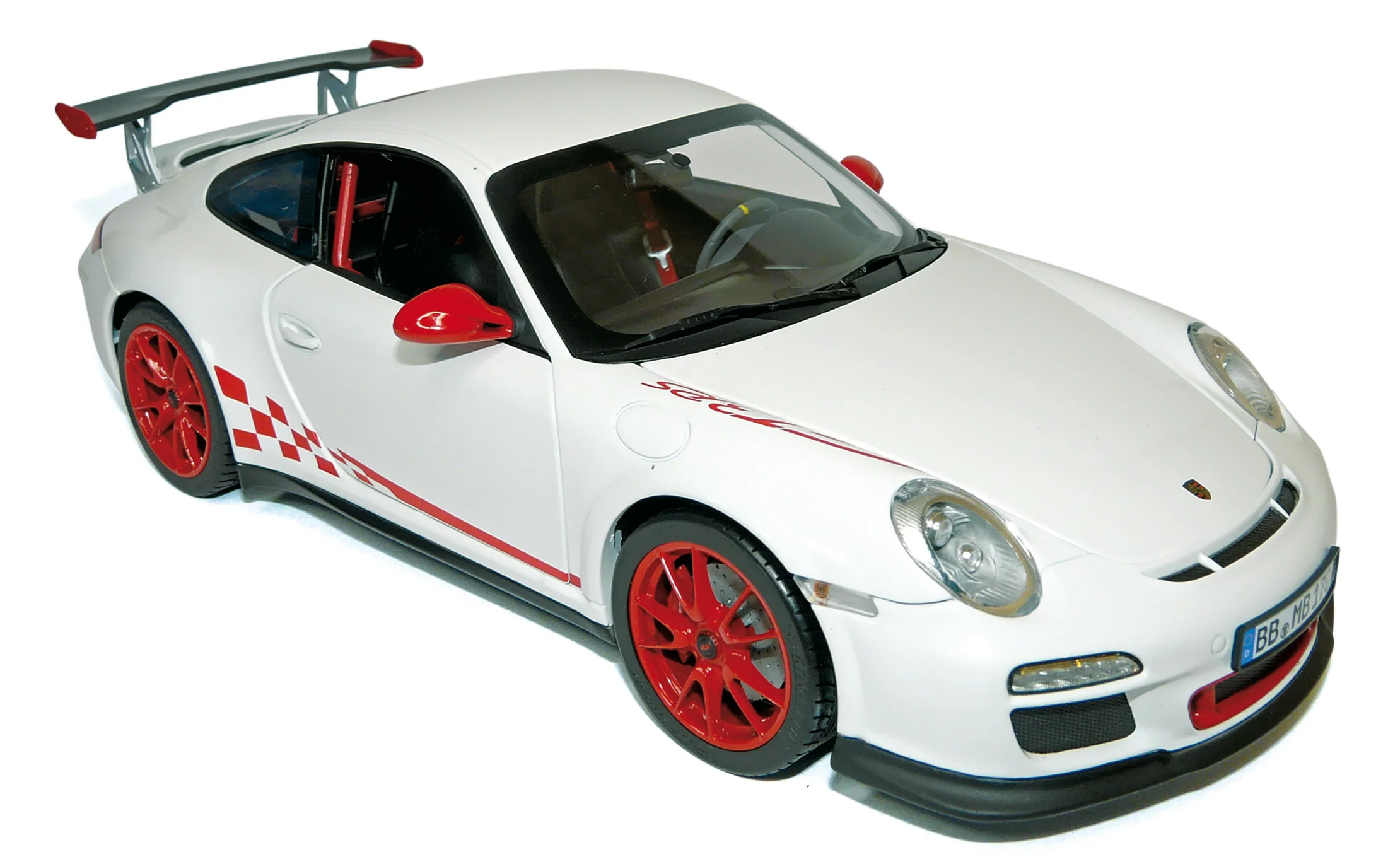 Porsche 911 GT3 RS 2010 Blanc avec déco rouge 1/18