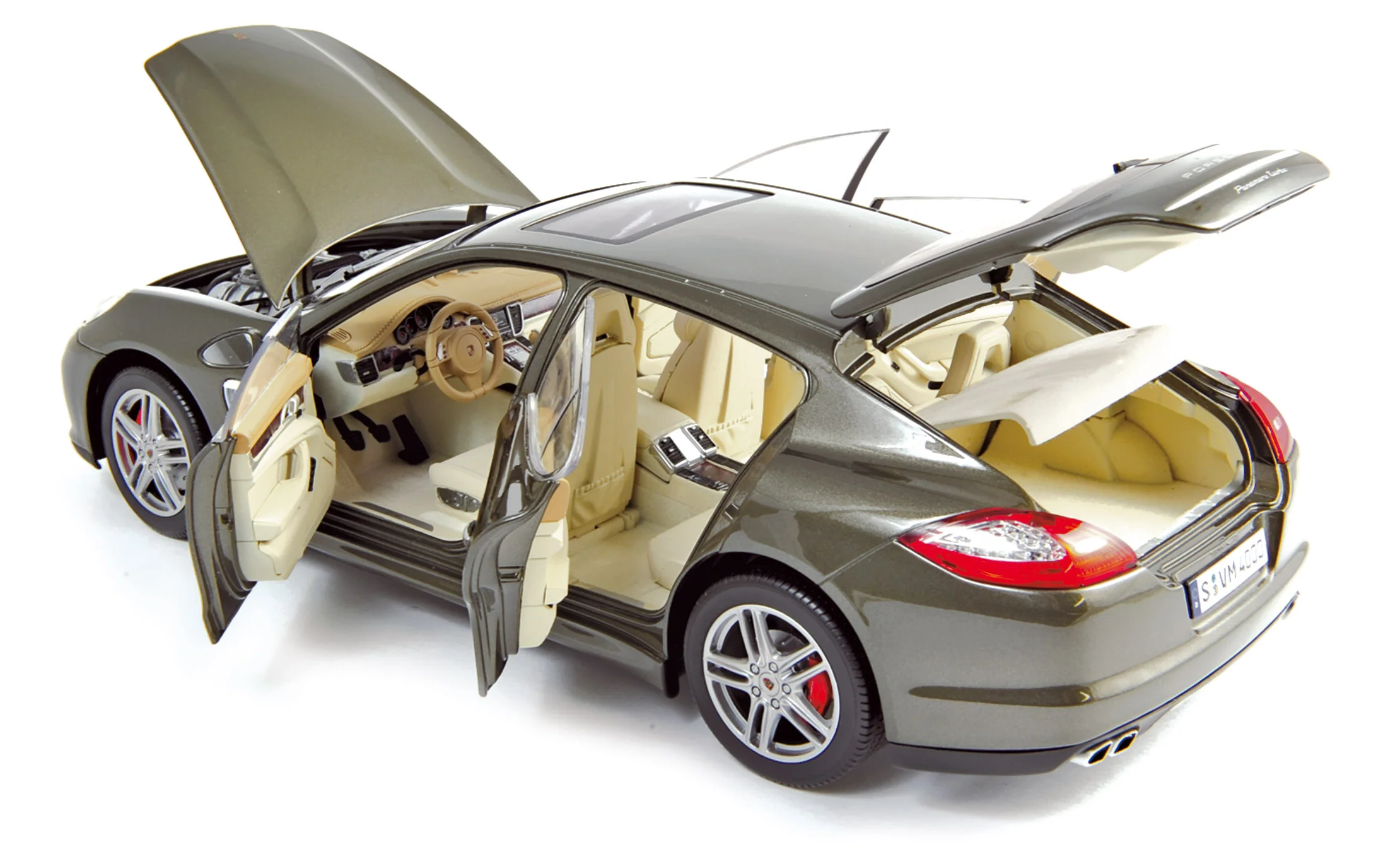 Porsche Panamera Turbo 2009 Brun Topas 1/18 - Image 2