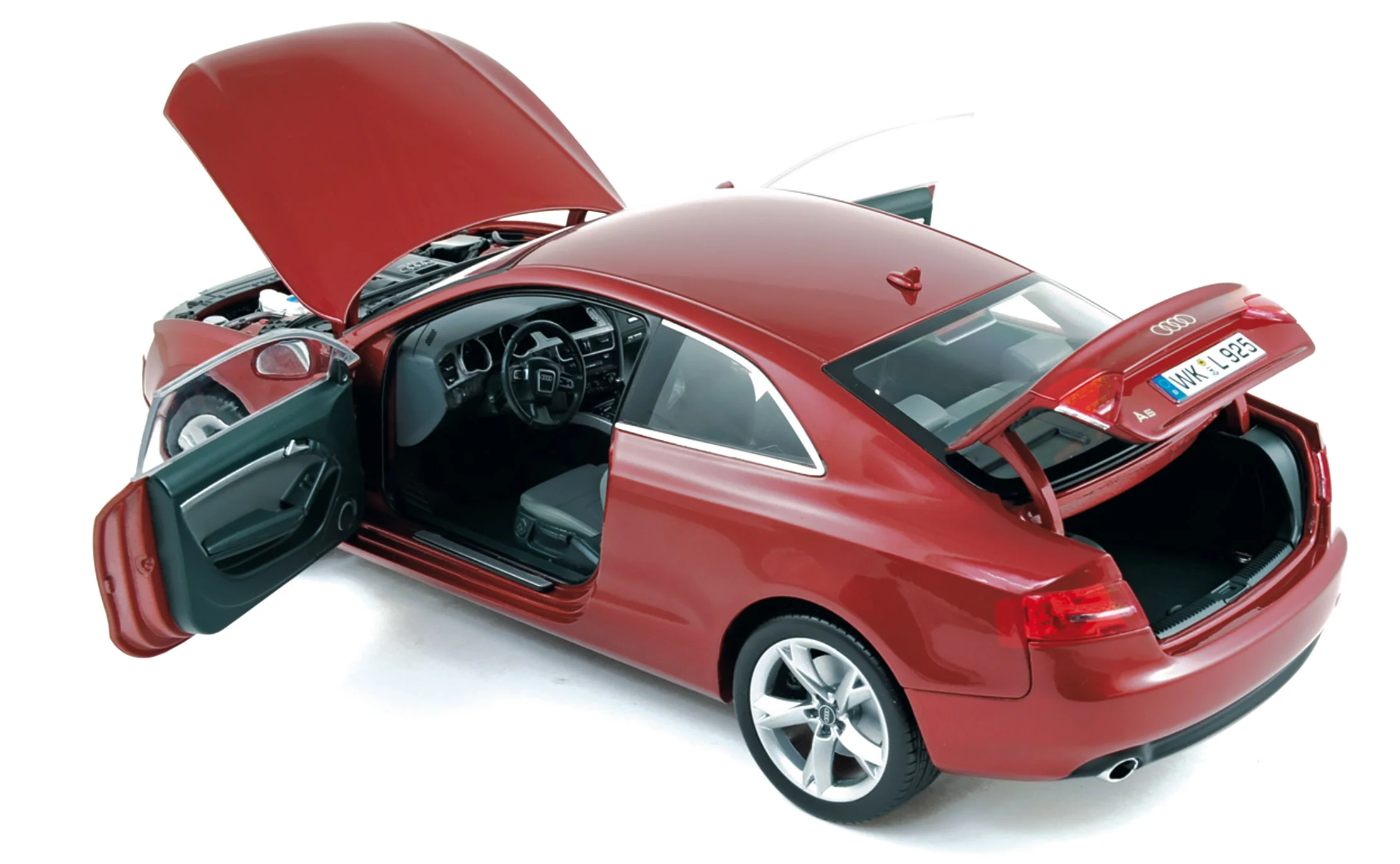 Audi A5 Coupe 2007 Grana Rouge 1/18 - Image 2