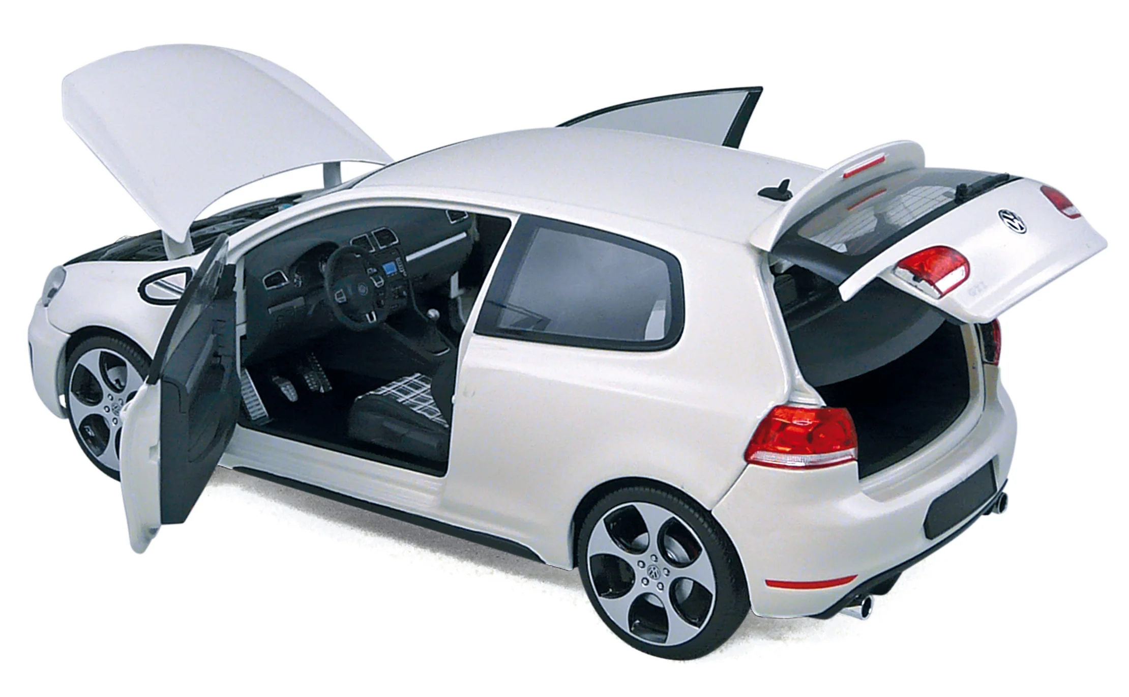 VW Golf GTI 2009 Candy Blanc 1/18 - Image 2