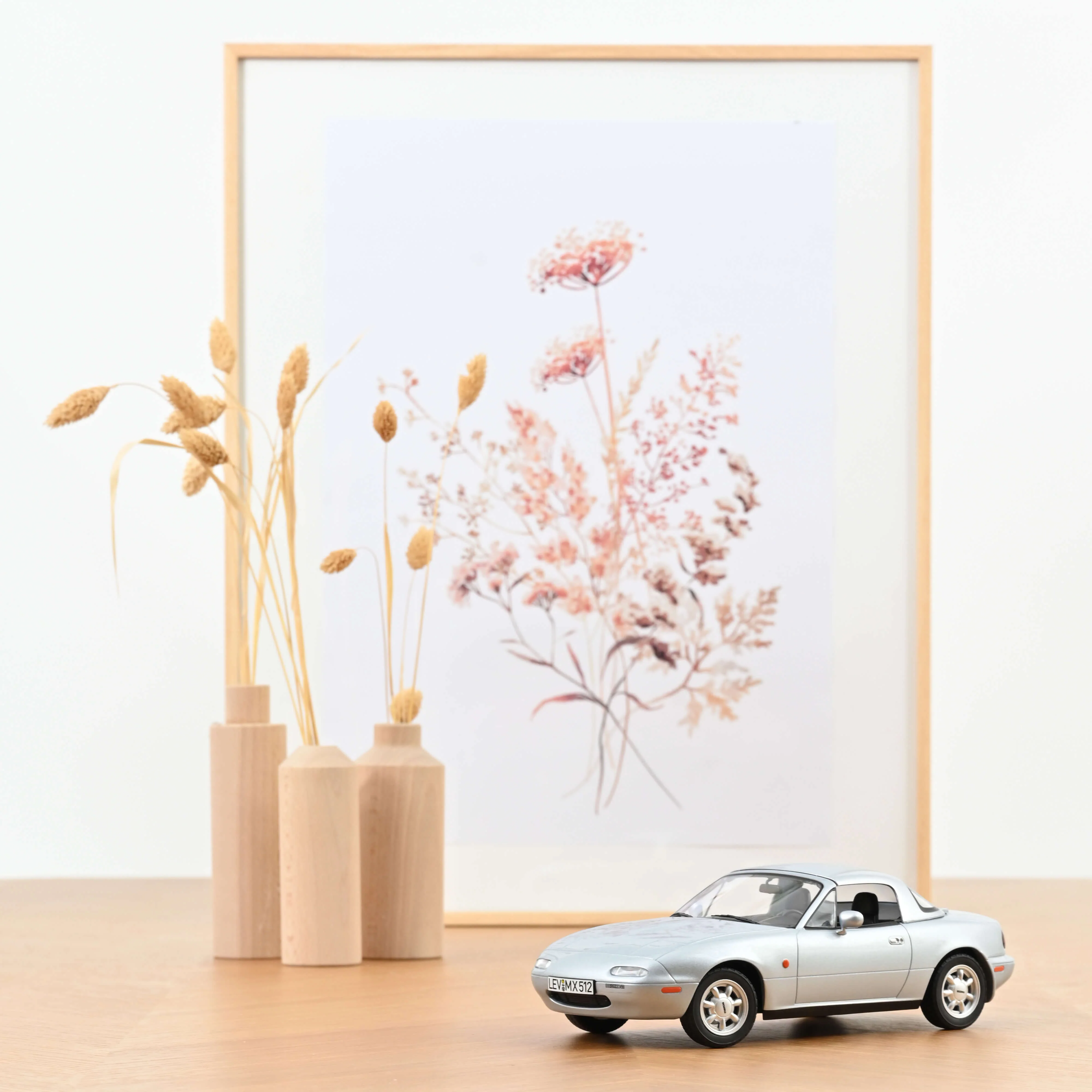 Mazda MX-5 1989 Argent 1/18 - Image 2