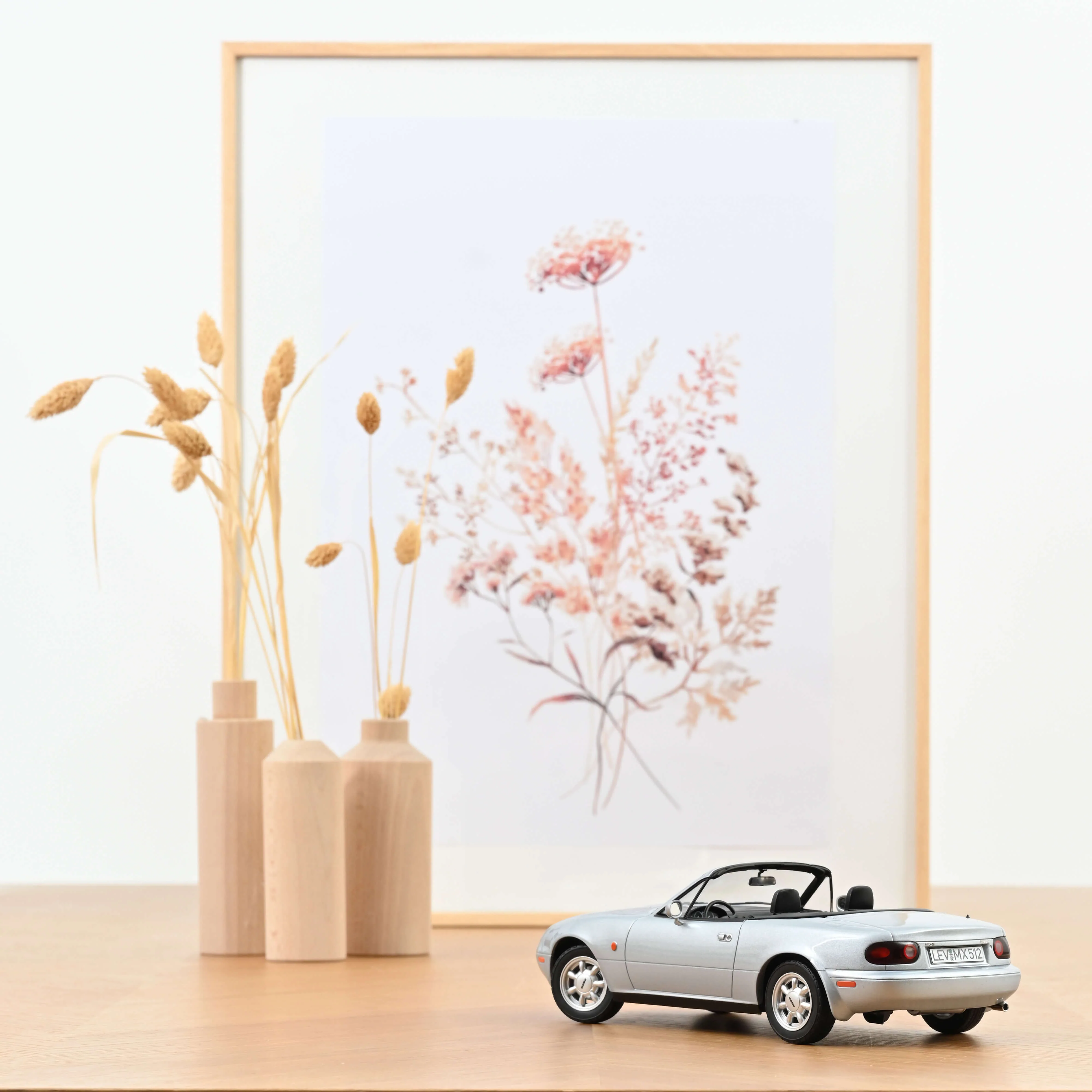 Mazda MX-5 1989 Argent 1/18 - Image 3