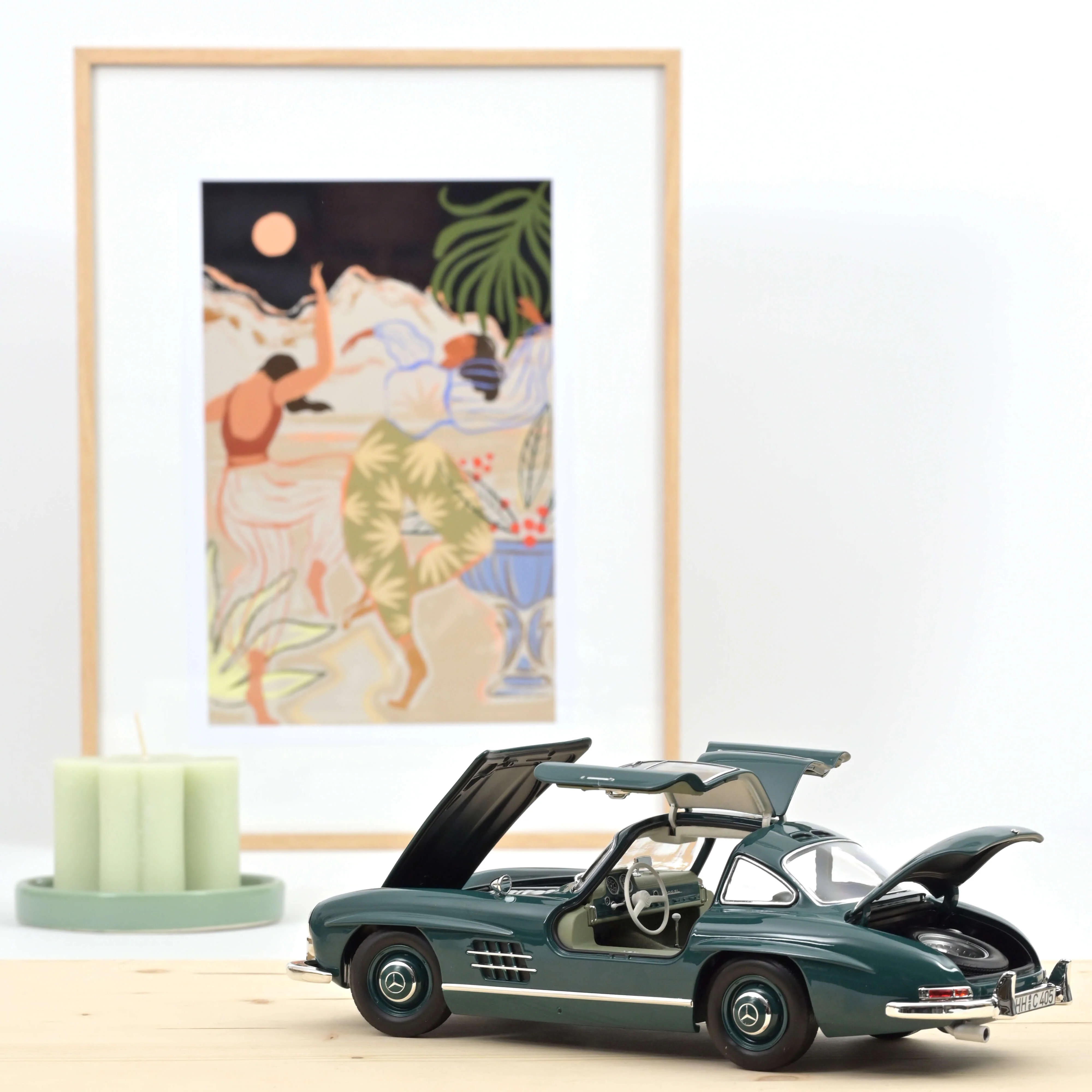 Mercedes-Benz 300 SL 1954 Vert 1/18 - Image 3