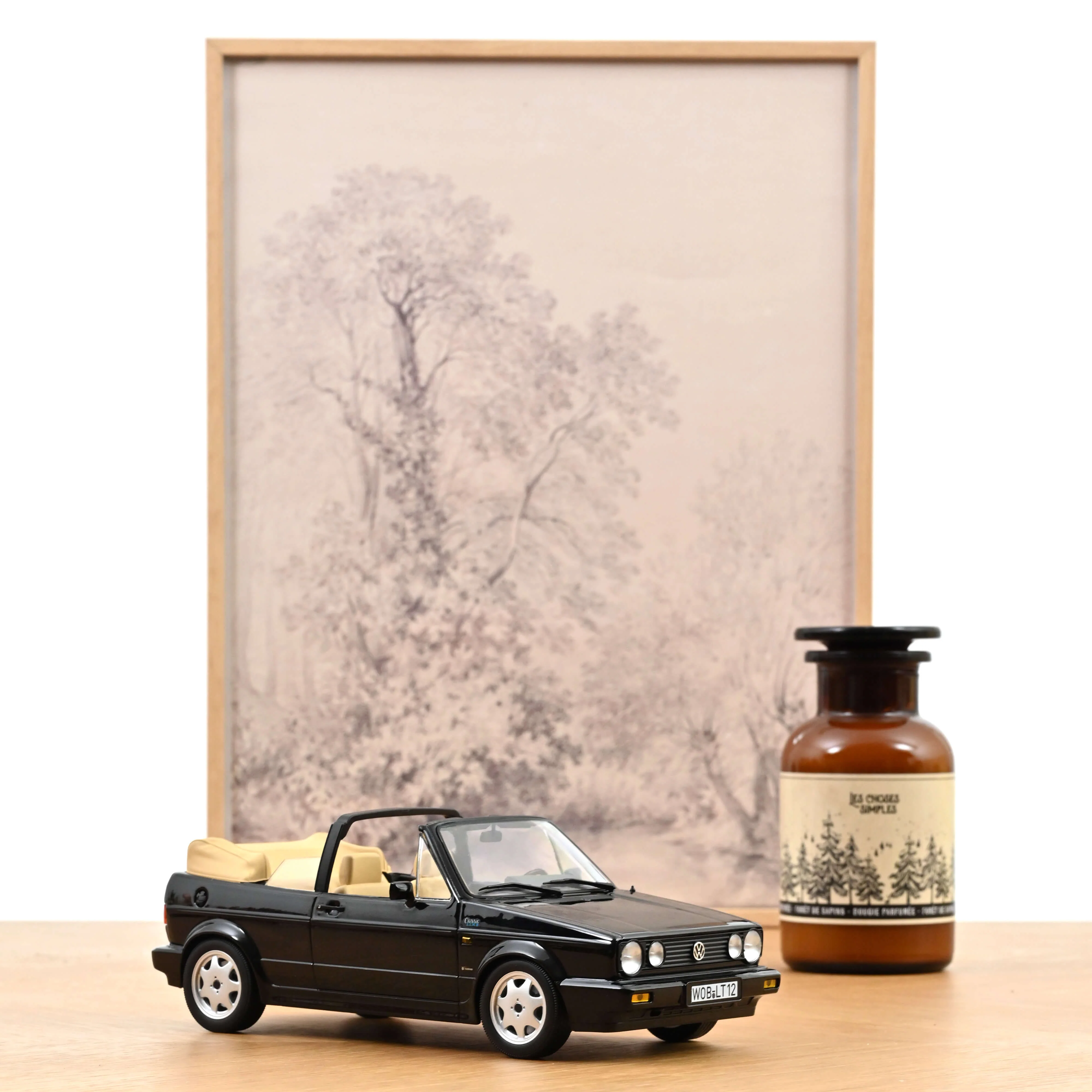 VW Golf Cabriolet 1992 Noir 1/18