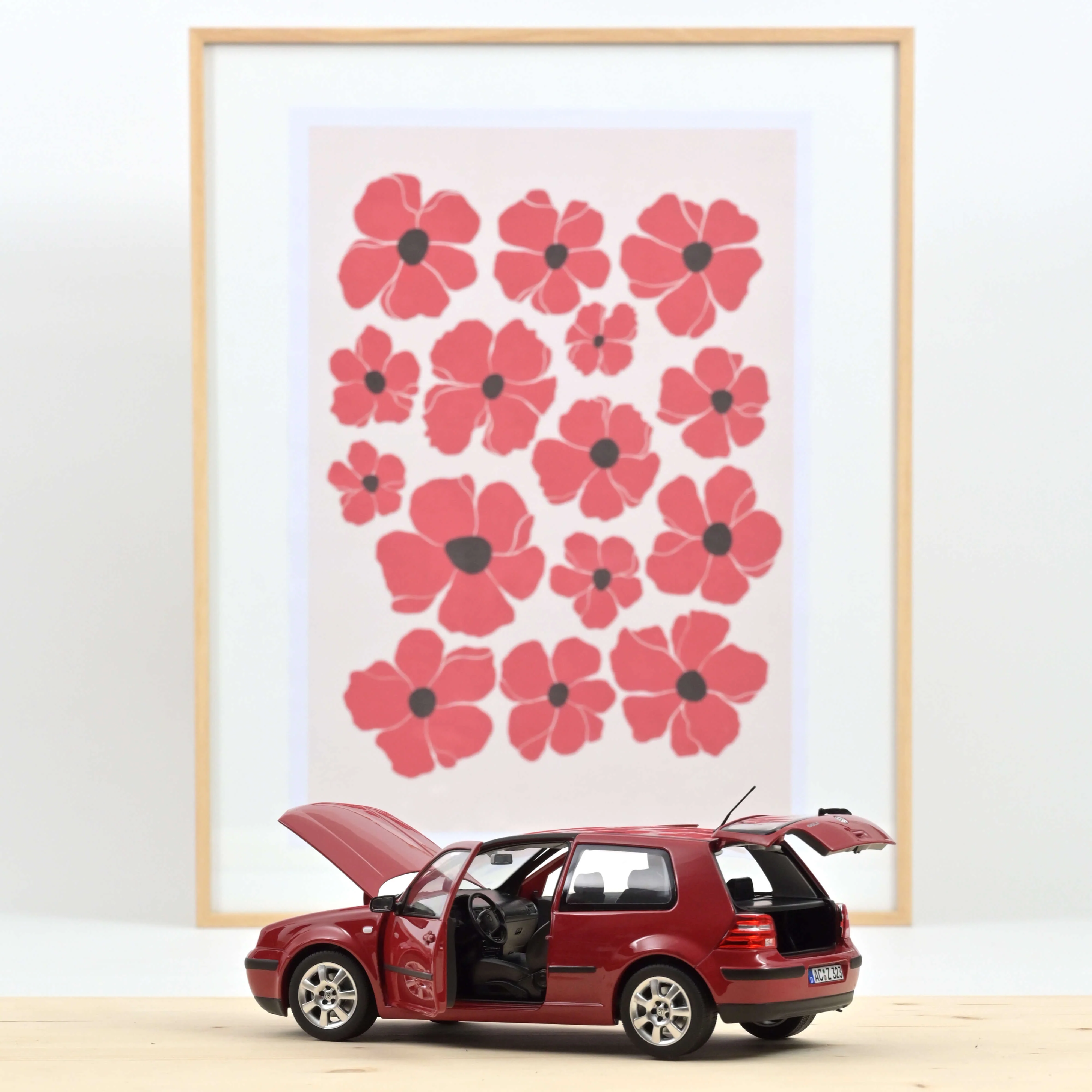 VW Golf 2002 Rouge 1/18 - Image 2