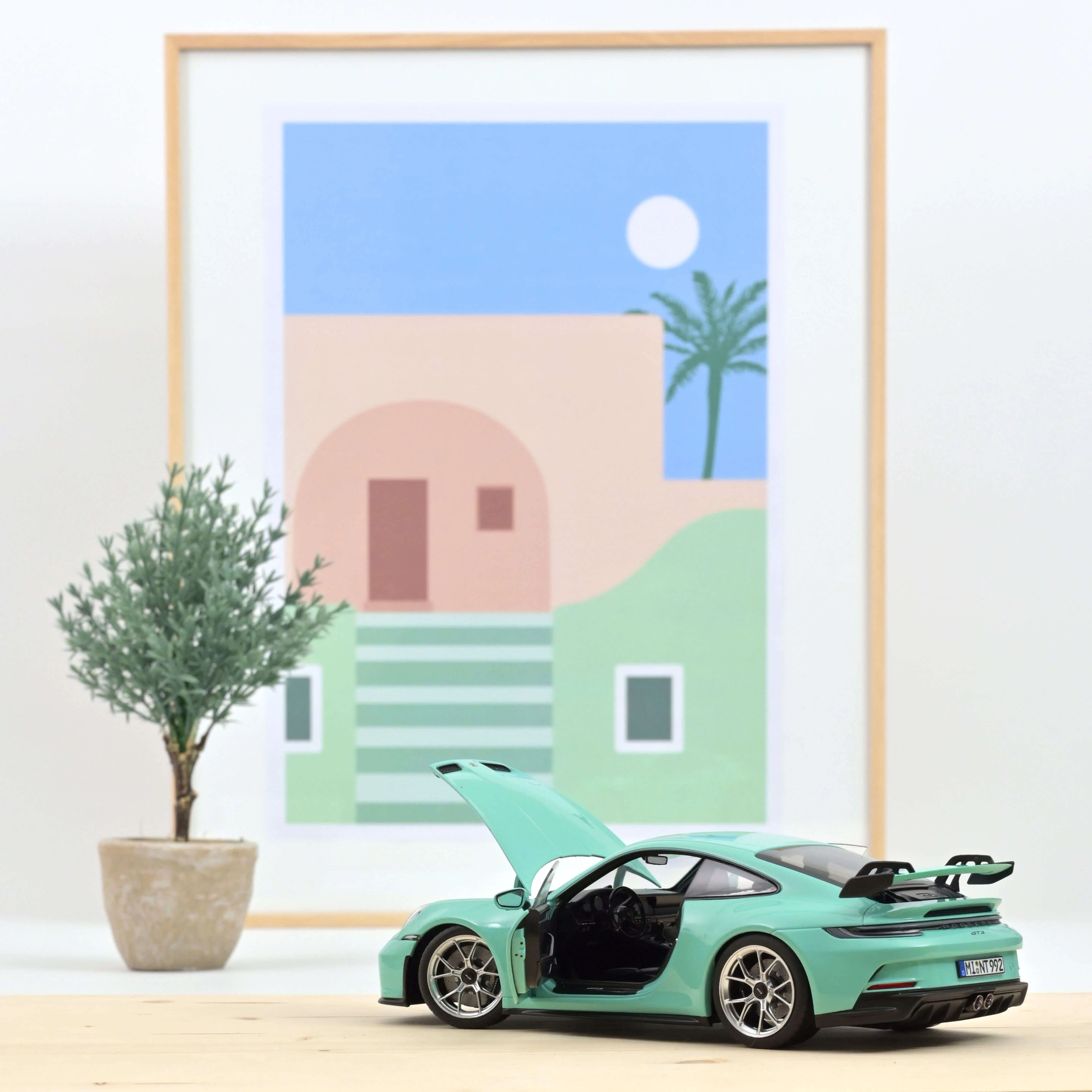 Porsche 911 GT3 2021 Vert menthe 1/18 - 400pcs - Image 2
