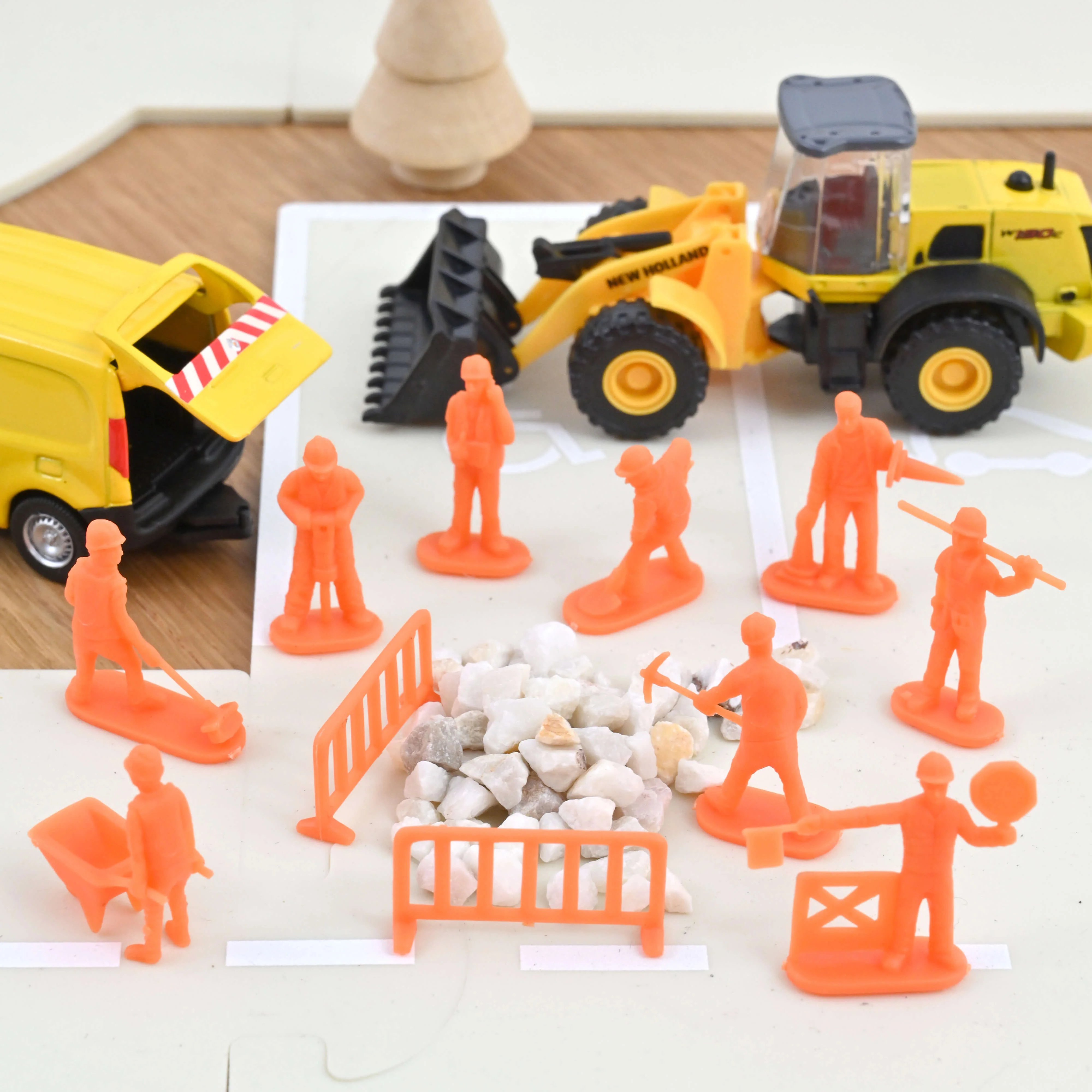 Figurines de course et de construction 1/64 (36 pcs) - Image 3