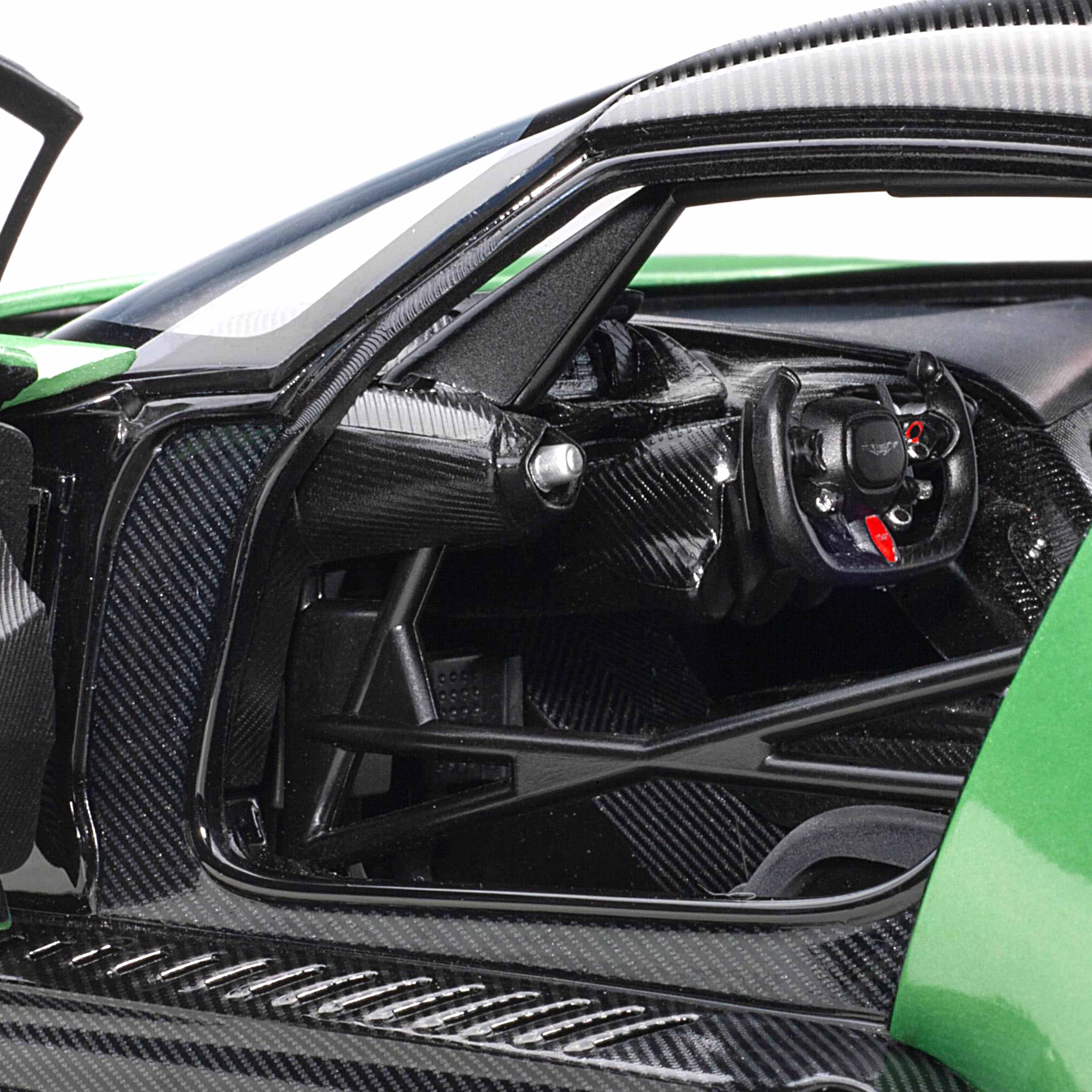 Aston Martin Vulcan 2015 Vert Pommier Métallisé 1/18 - Image 4