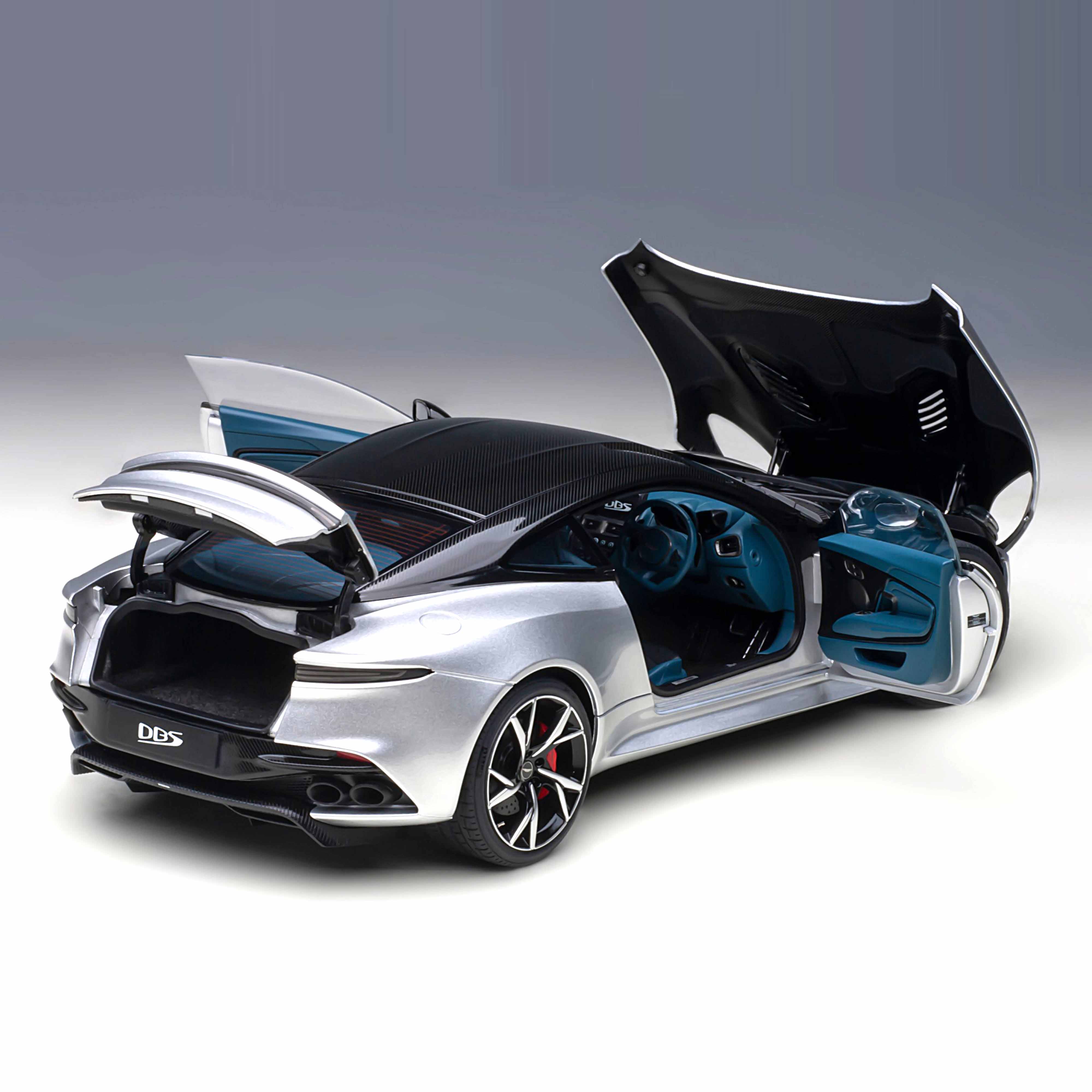 Aston Martin DBS Superleggera 2019 Argent brillant 1/18 - Image 6