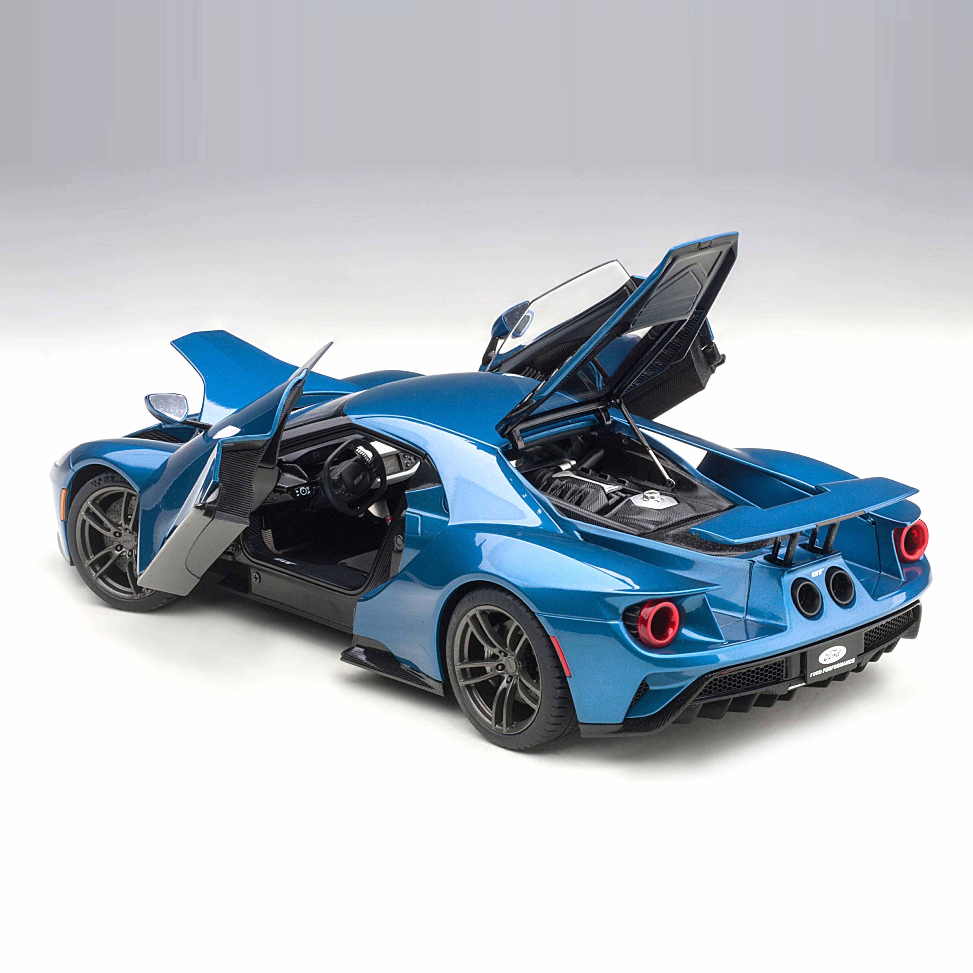 Ford GT 2017 Bleu liquide 1/18 - Image 8