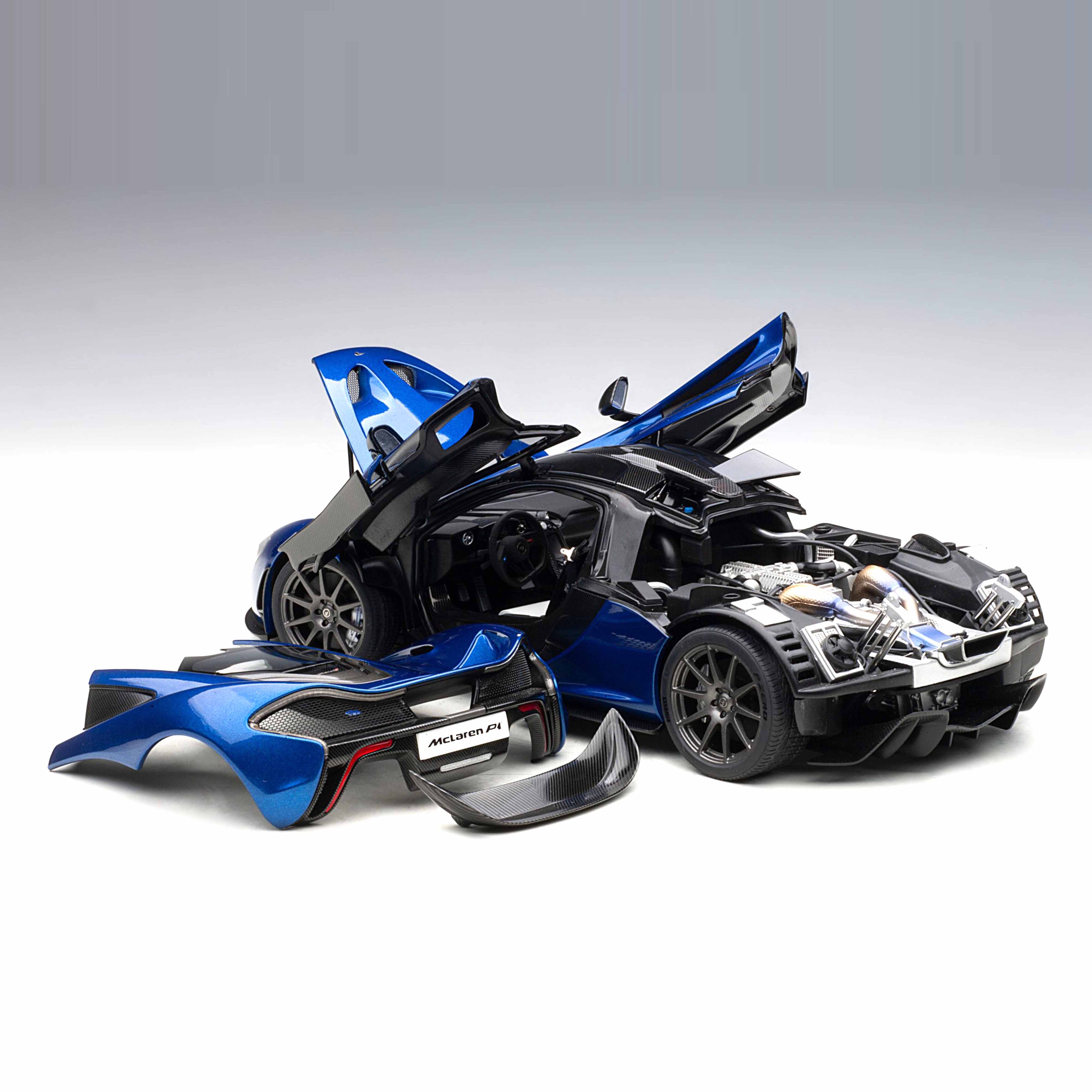 McLaren P1 2013 Bleu Azur 1/18 - Image 10