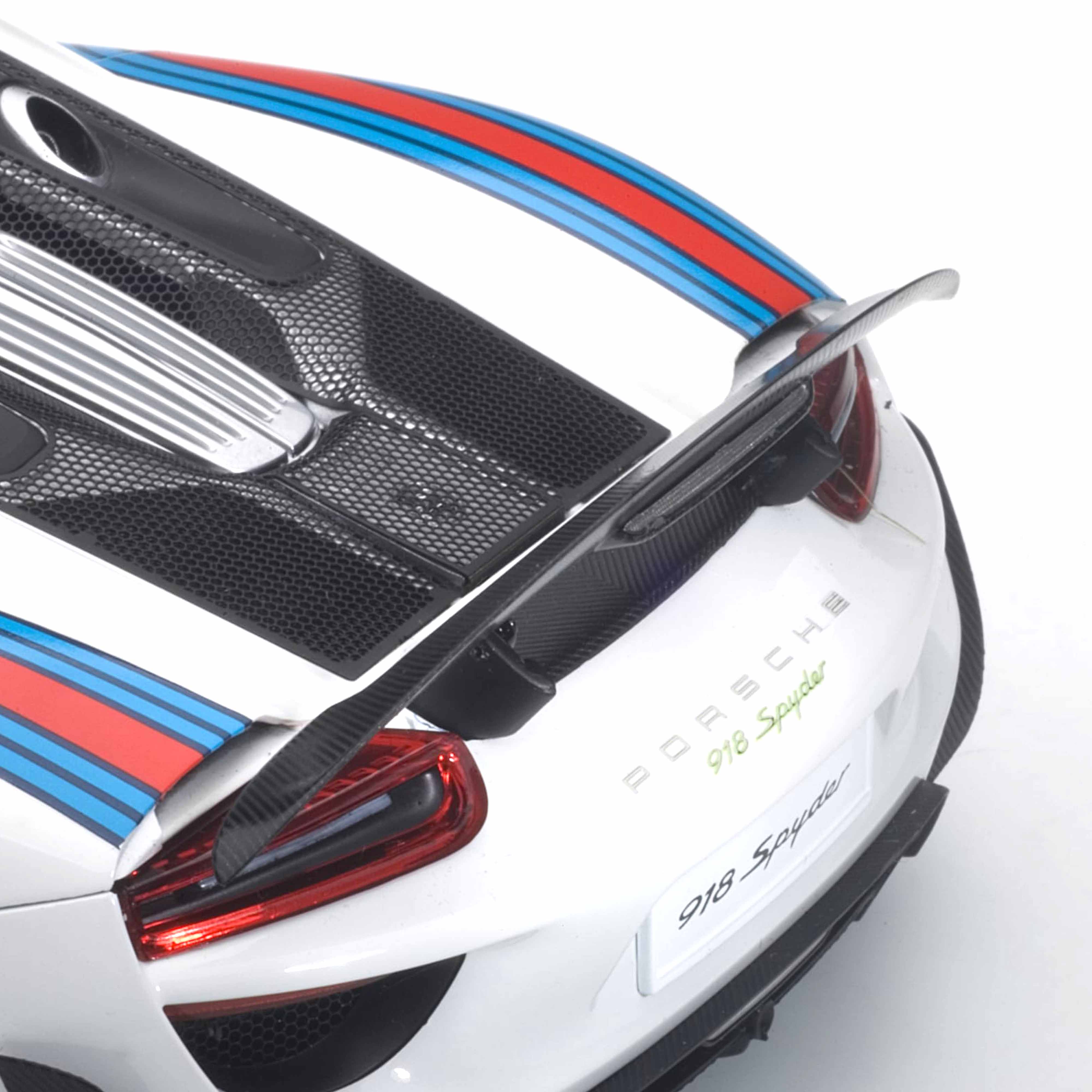 Porsche 918 Spyder 2013 Blanc avec logo Martini 1/18 - Image 6