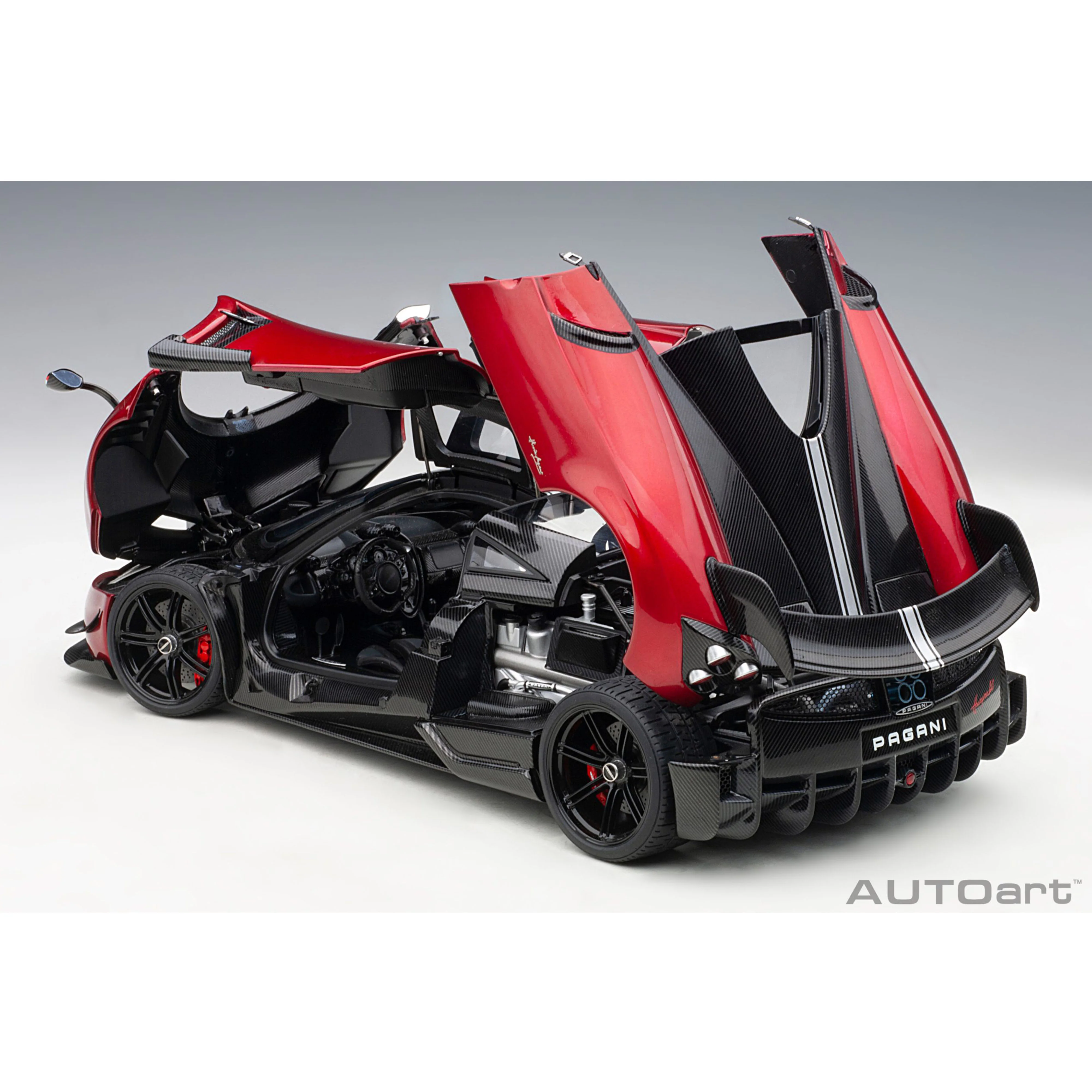 Pagani Huayra BC 2016 Rouge Dubaï/Carbone 1/18 - Image 9