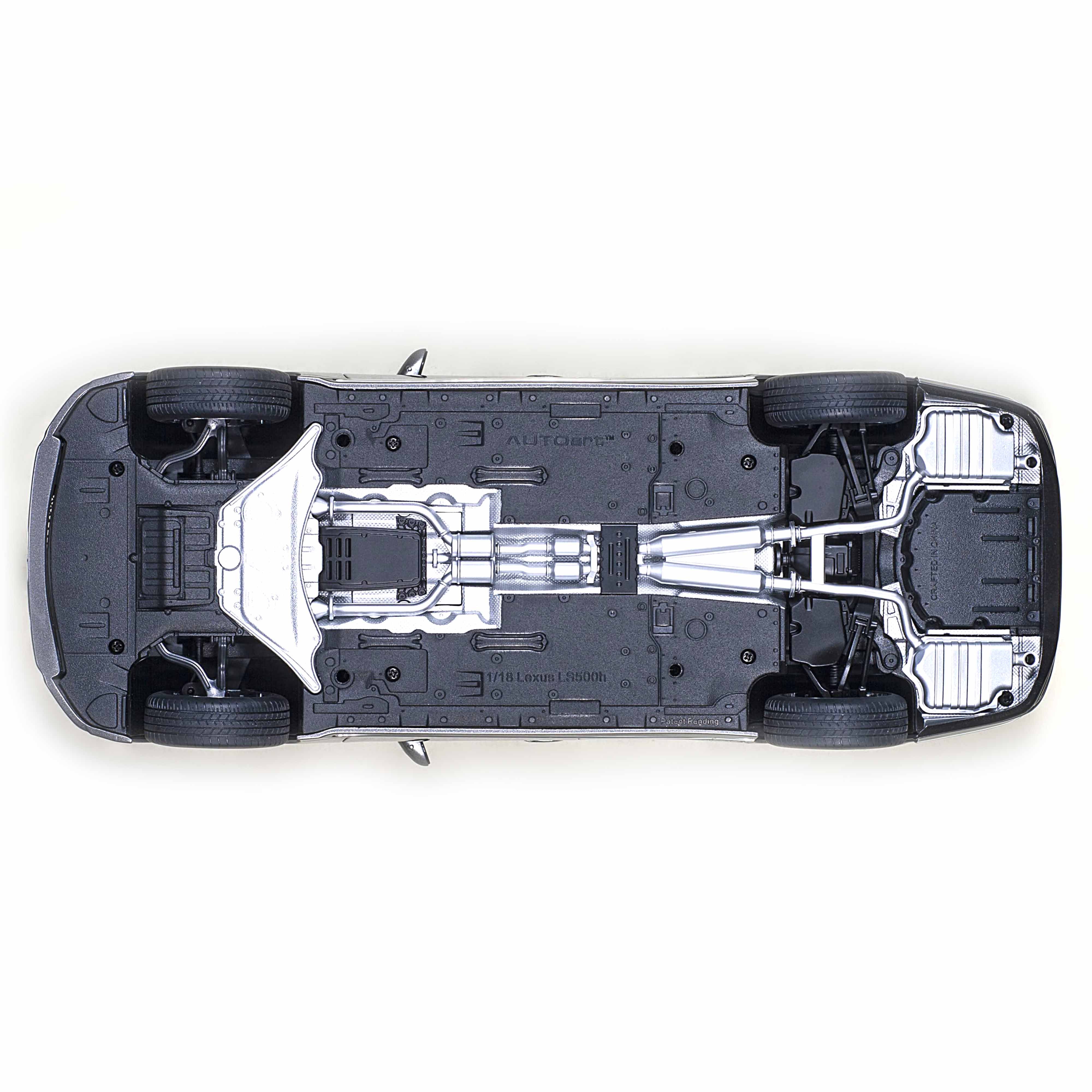 Lexus LS500h 2018 Lustre Manganèse Métallisé/Cramoisi 1/18 - Image 4
