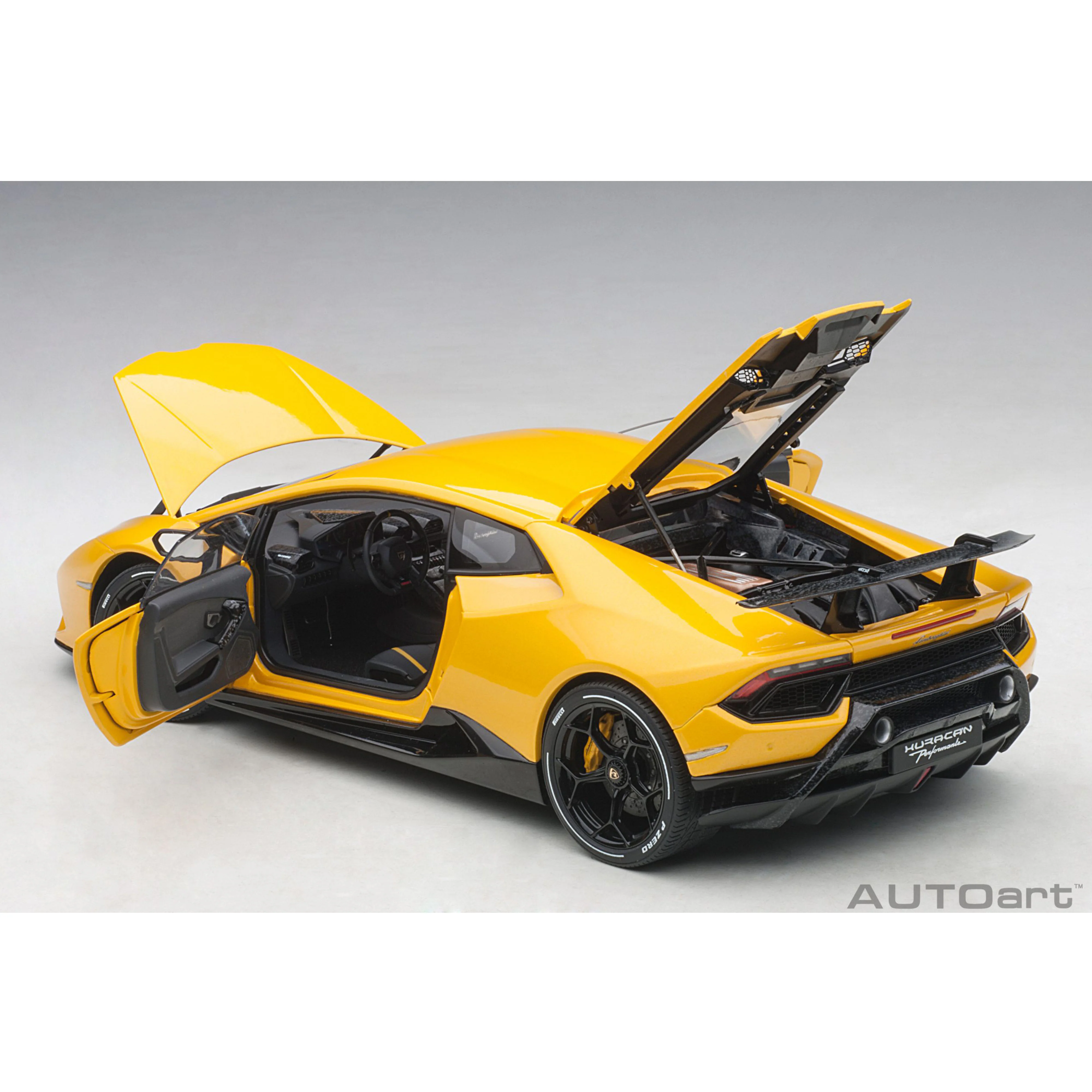 Lamborghini Huracan Perf 2017 Jaune effet perle 1/18 - Image 7