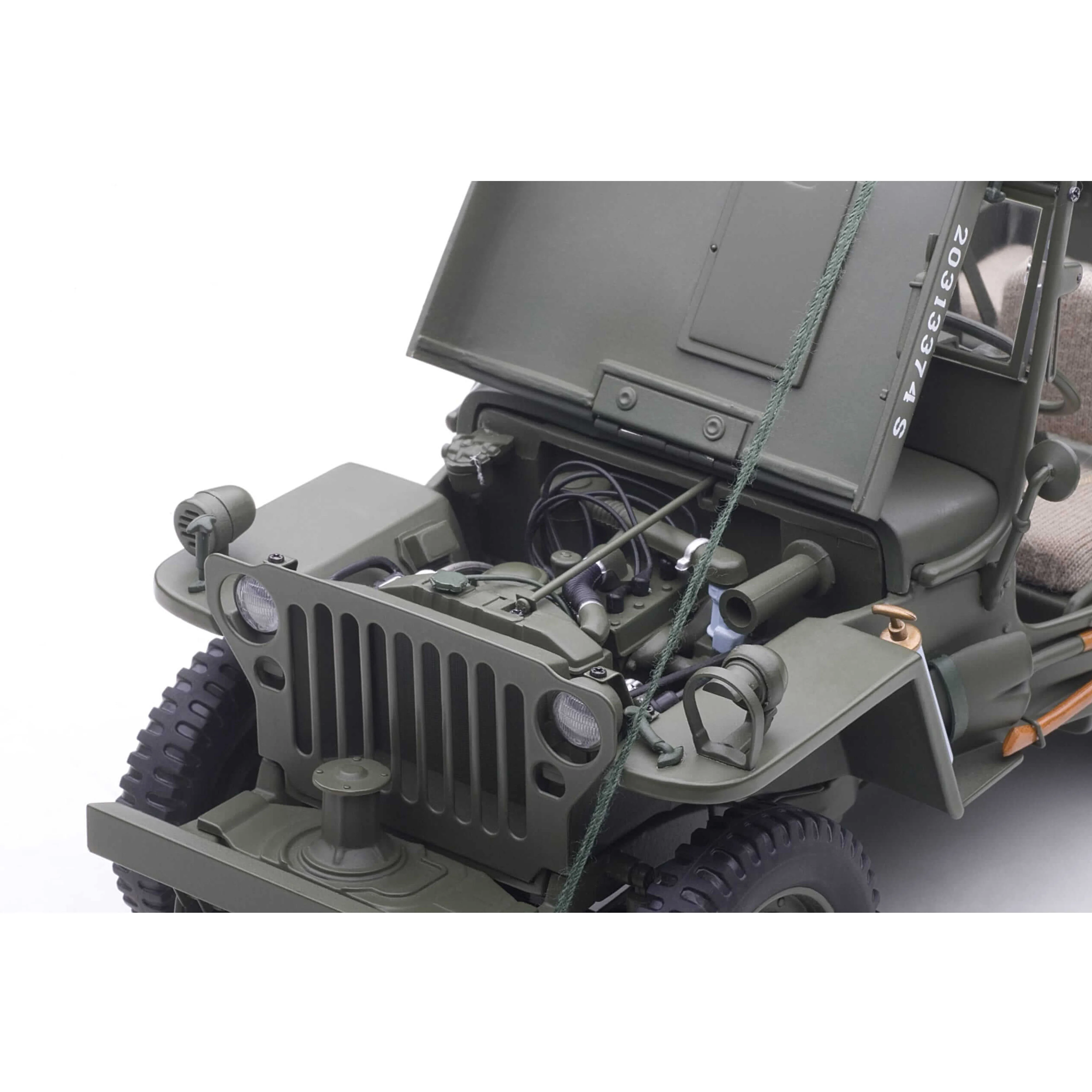 Jeep Willys avec remorque Vert Armée 1943 1/18 - Image 6