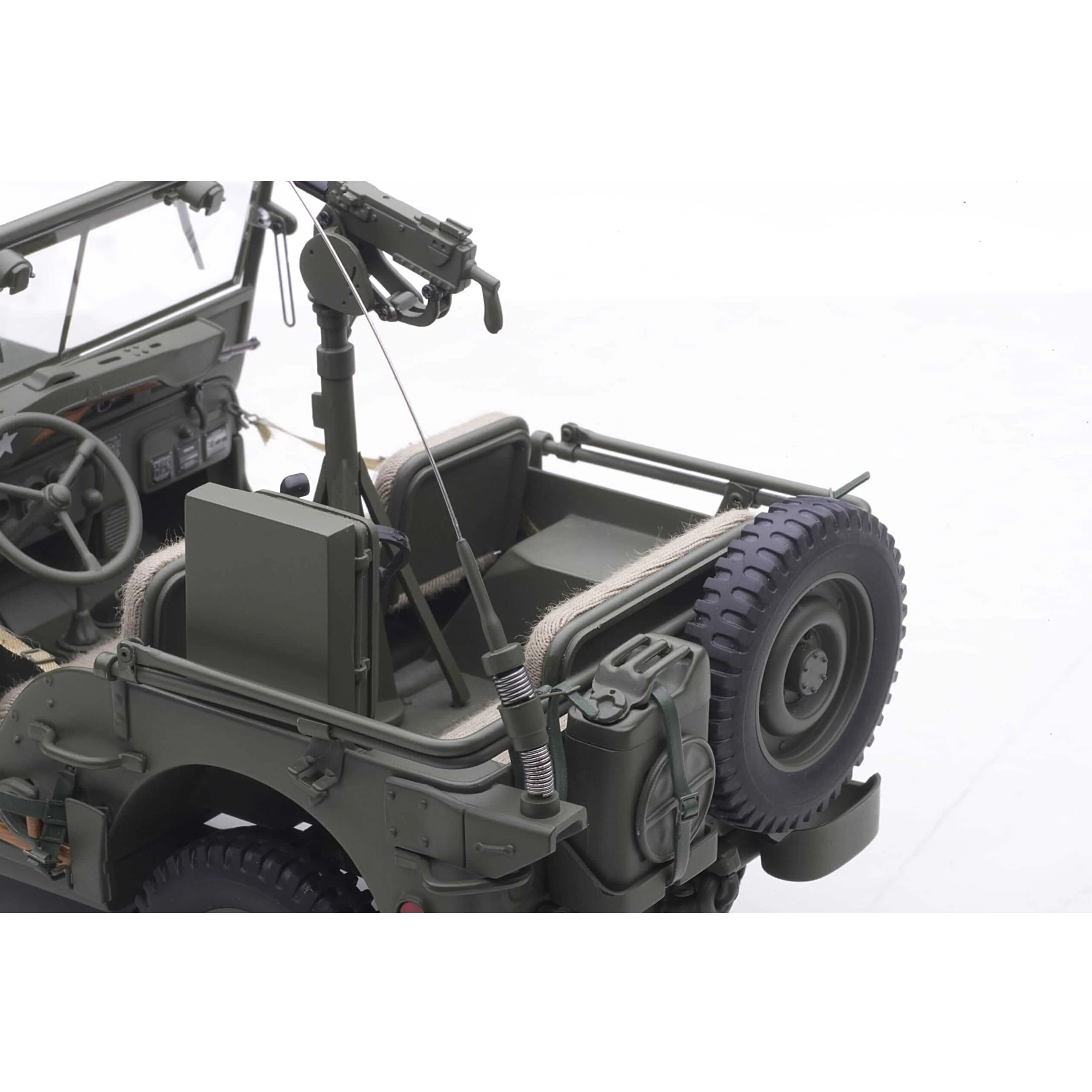 Jeep Willys avec remorque Vert Armée 1943 1/18 - Image 7