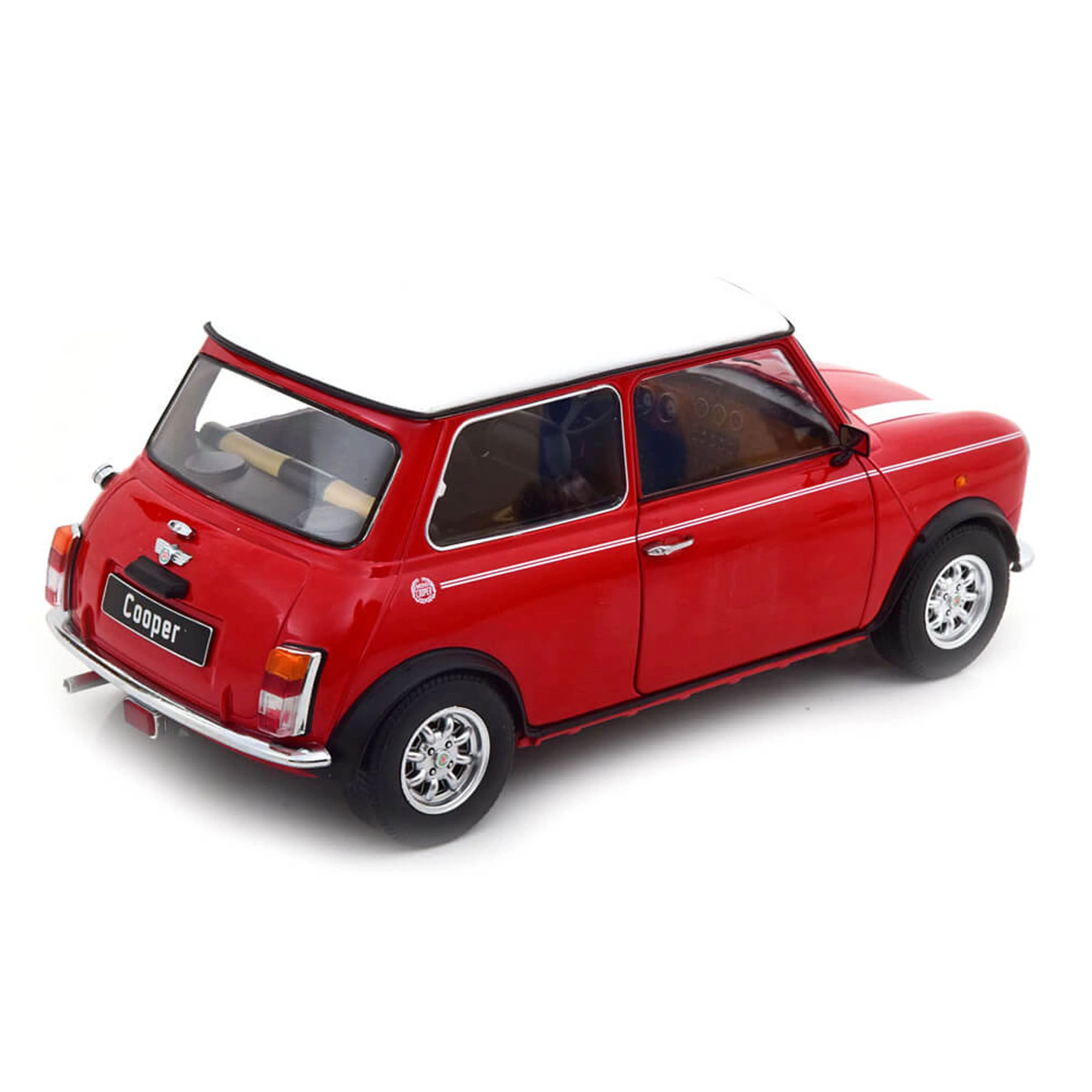 Mini Cooper LHD Rouge/Blanc 1/12 - Image 2