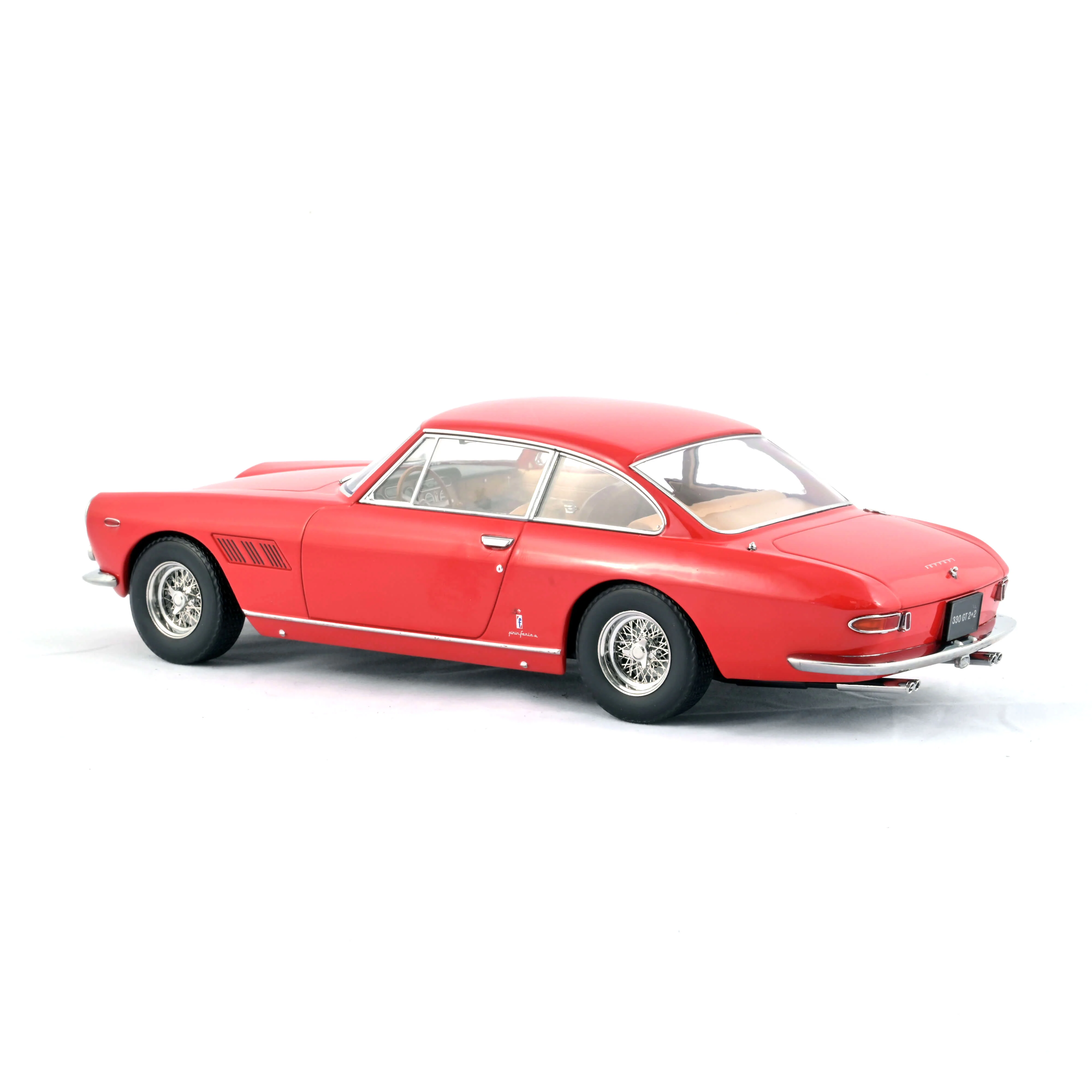 Ferrari 330 GT 2+2 1964 rouge avec intérieur Beige 1/18 - Image 2