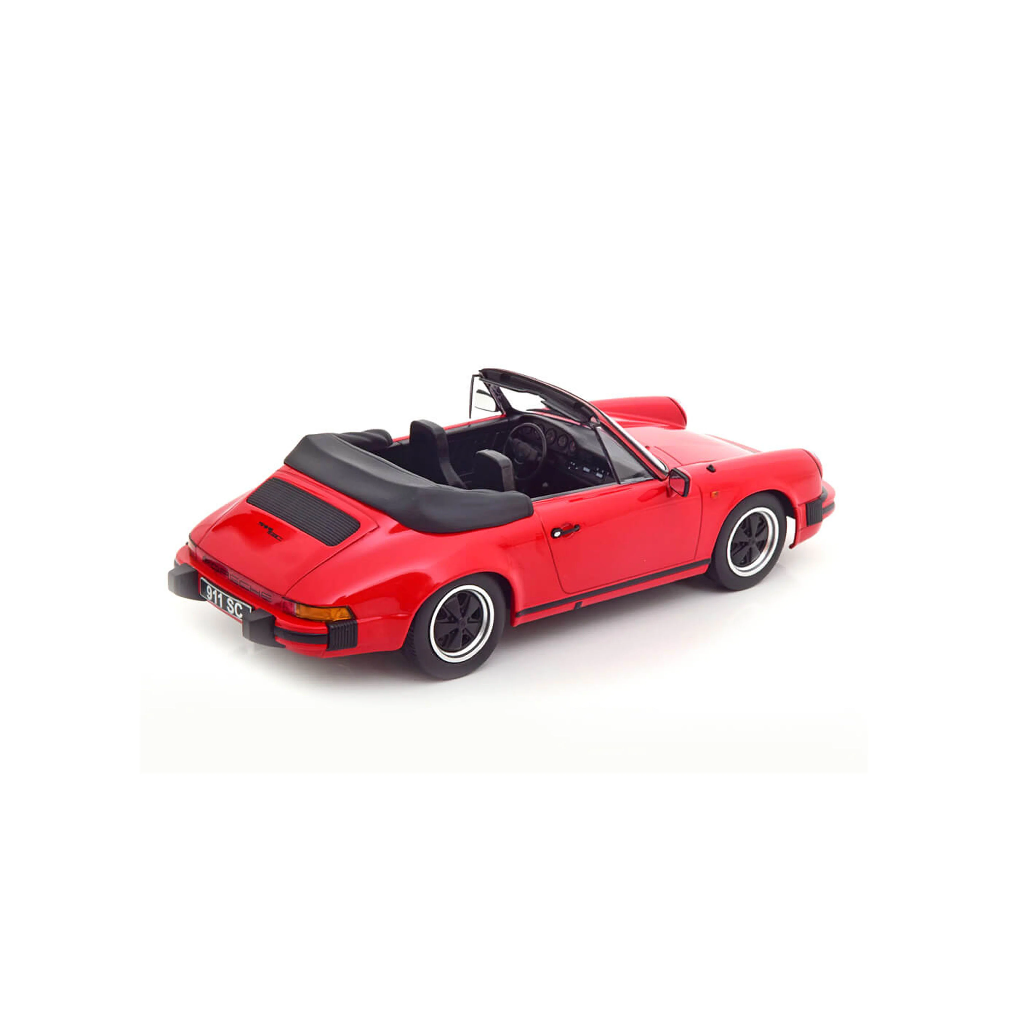 Porsche 911 SC Cabriolet 1983 Rouge avec capote 1/18 - Image 2