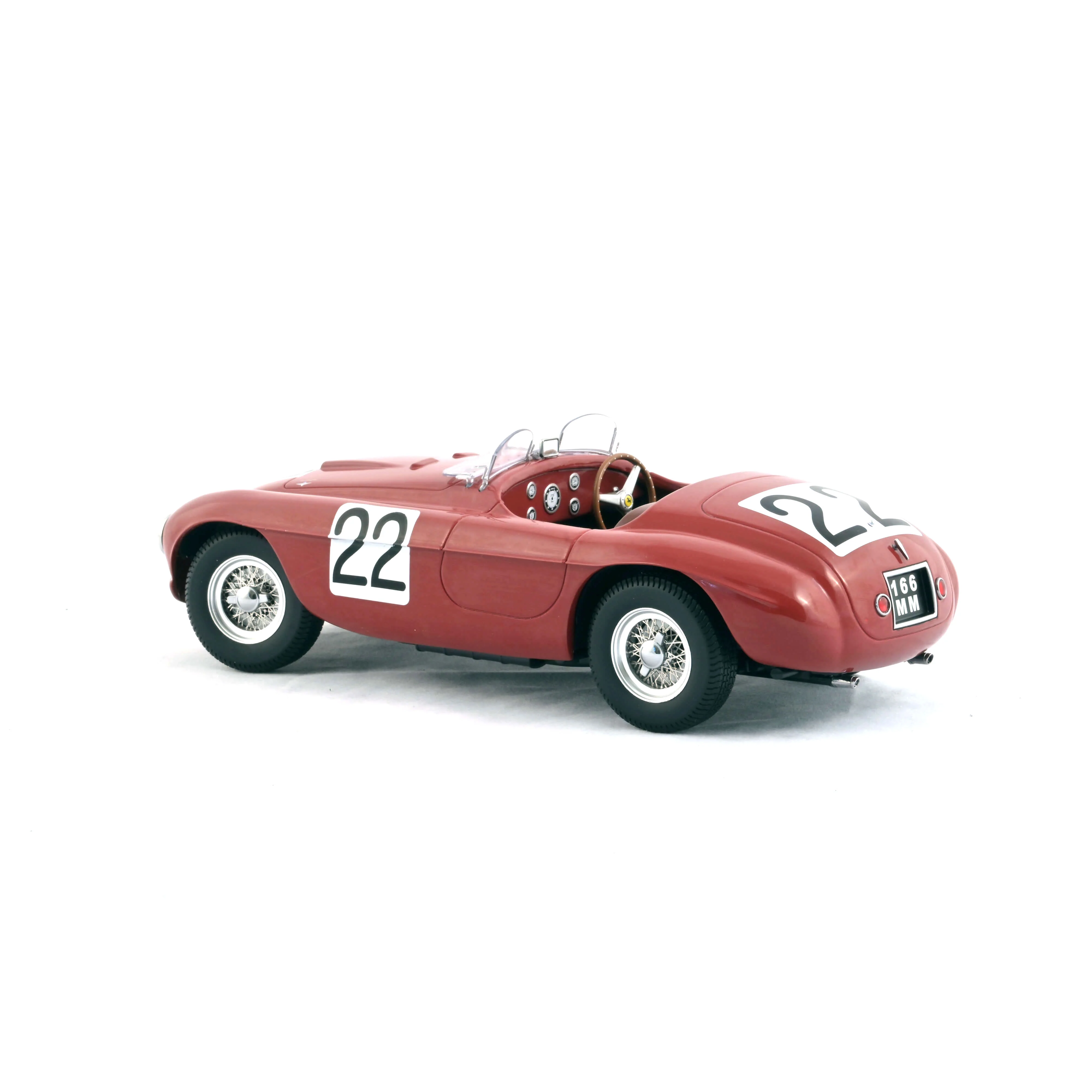 Ferrari 166 MM Barchetta Vainqueur 24h Le Mans 1949 rouge foncé 1/18 - Image 2