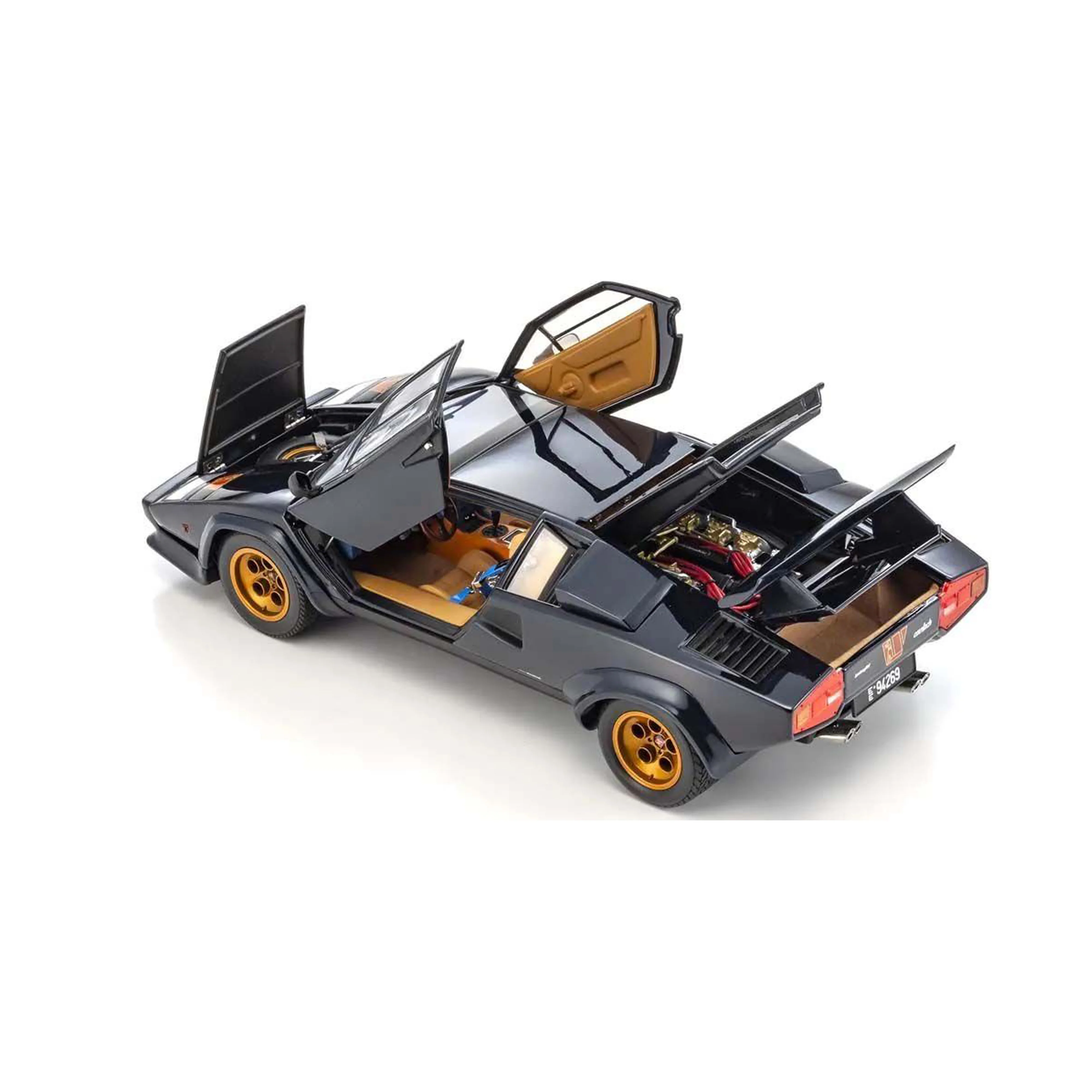 Lamborghini Countach Walter Wolf 3 Bleu foncé 1/18 - Image 6
