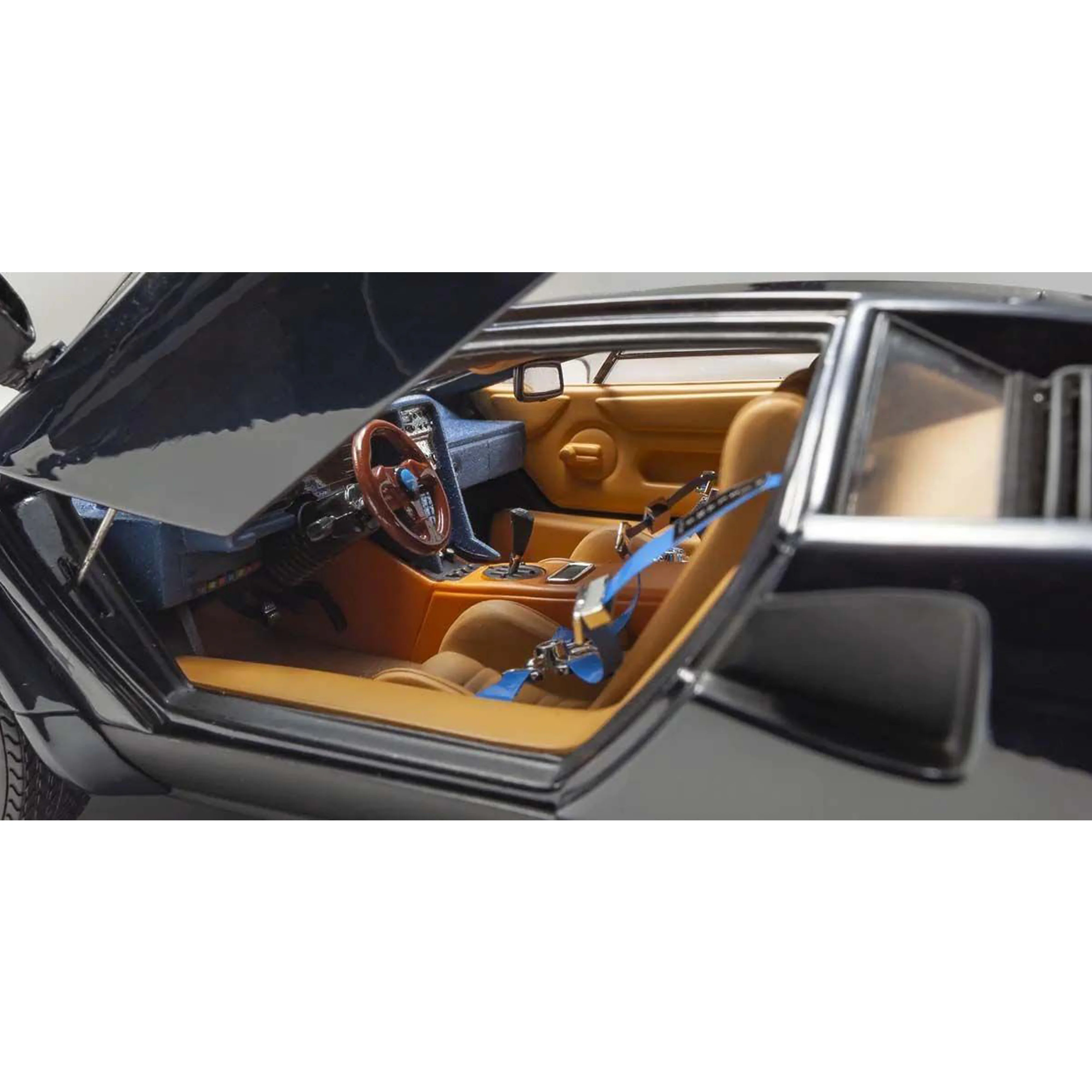 Lamborghini Countach Walter Wolf 3 Bleu foncé 1/18 - Image 9