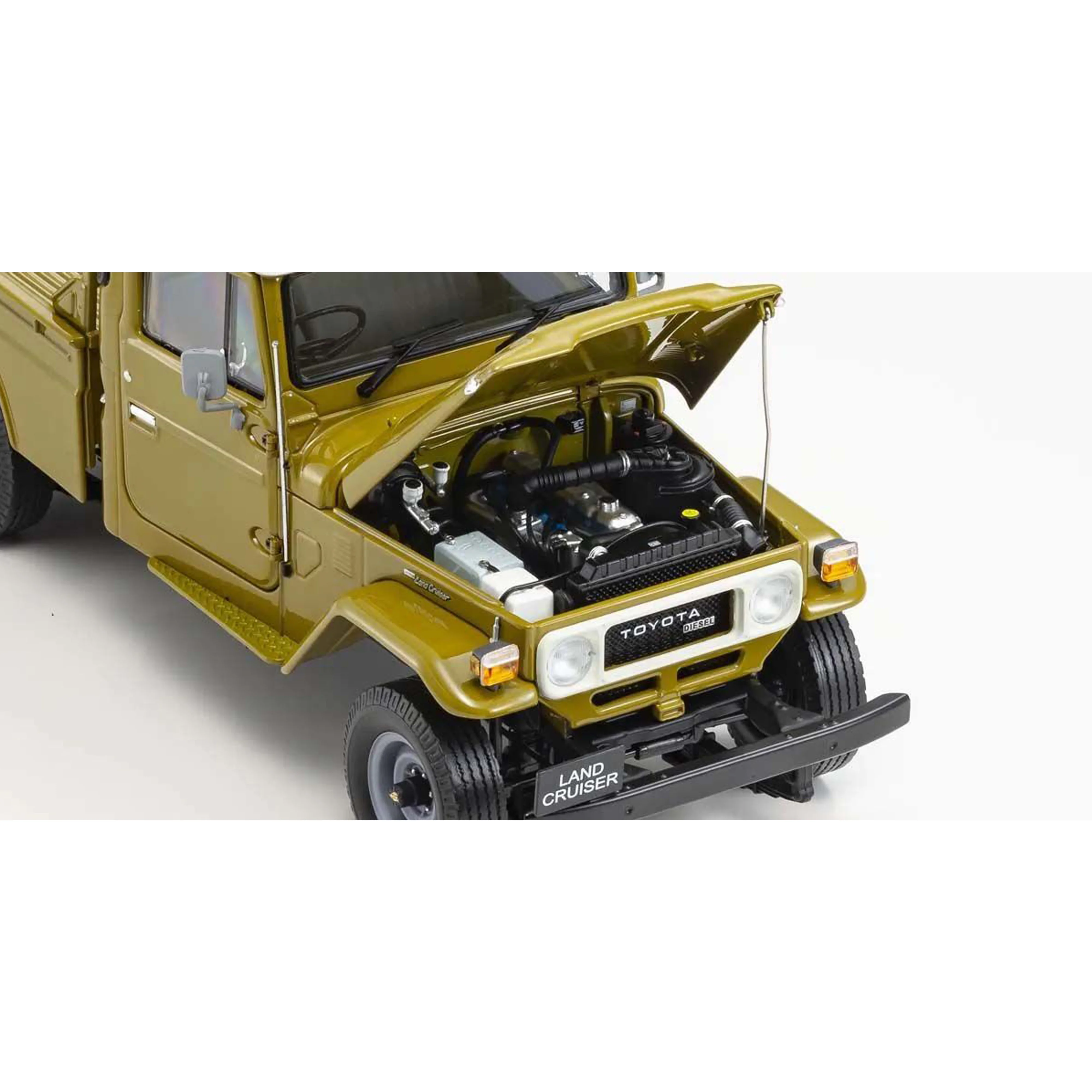 Toyota Land Cruiser 40 Pickup Olive 1/18 - Image 3