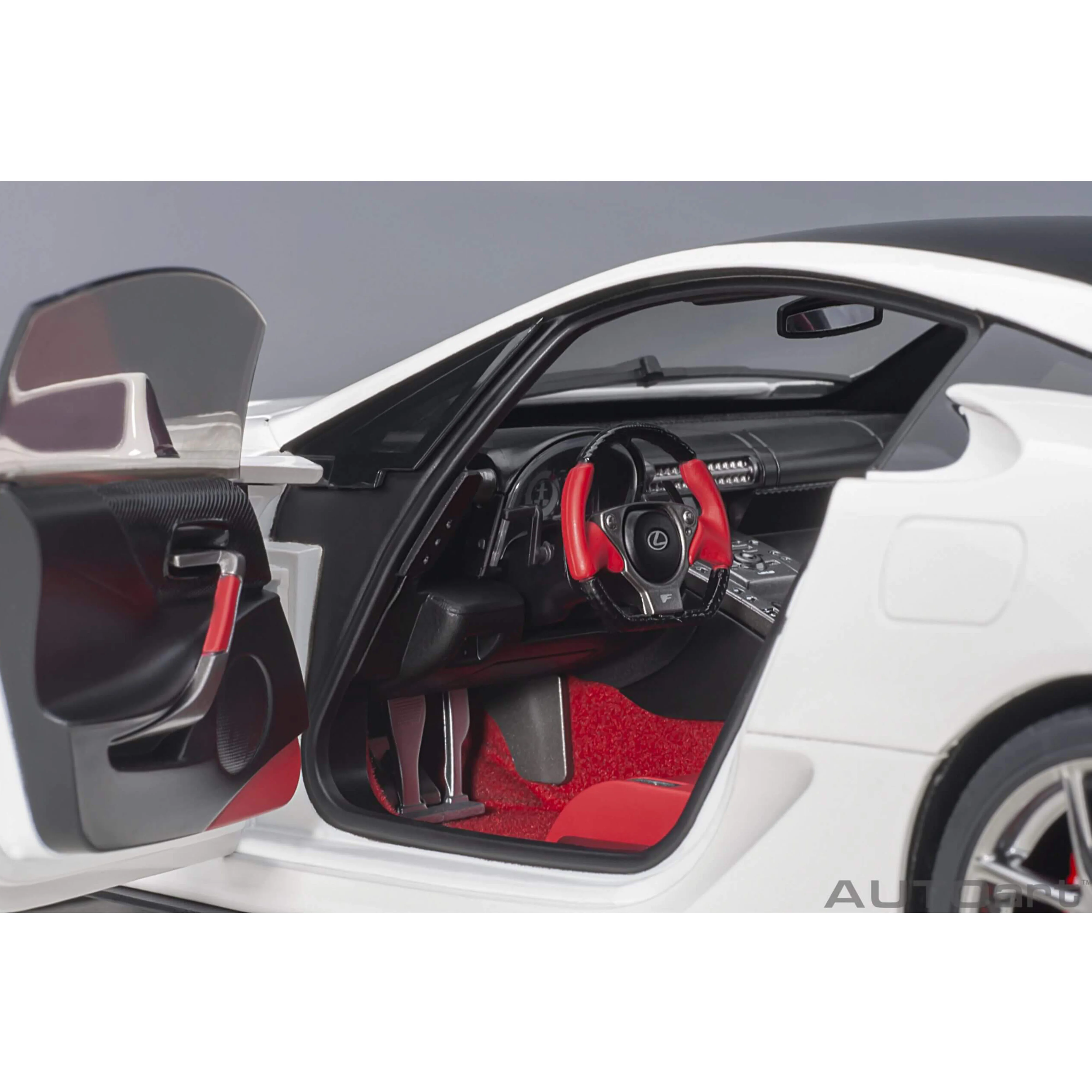 Lexus LFA 2010 Blanc/Noir carbone 1/18 - Image 5