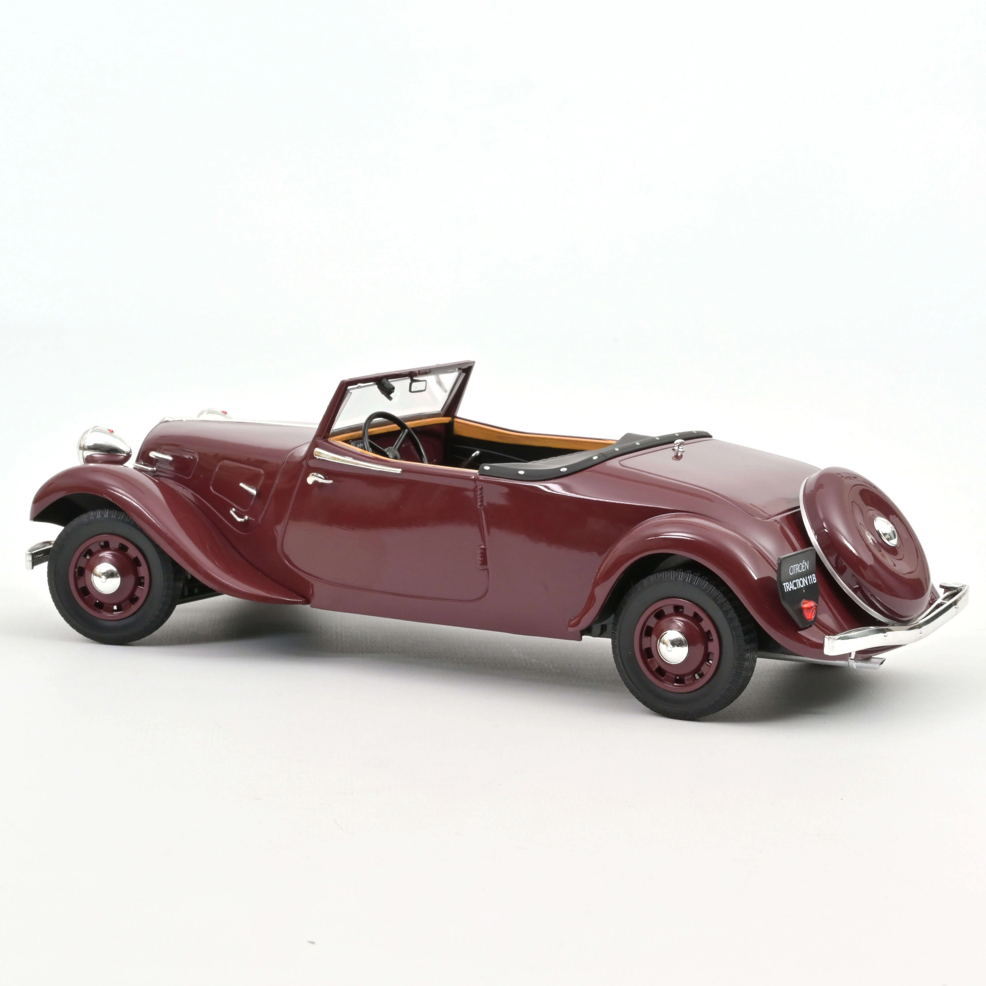 Citroën Traction Cabriolet 1938 Rouge foncé 1/18 - Image 4