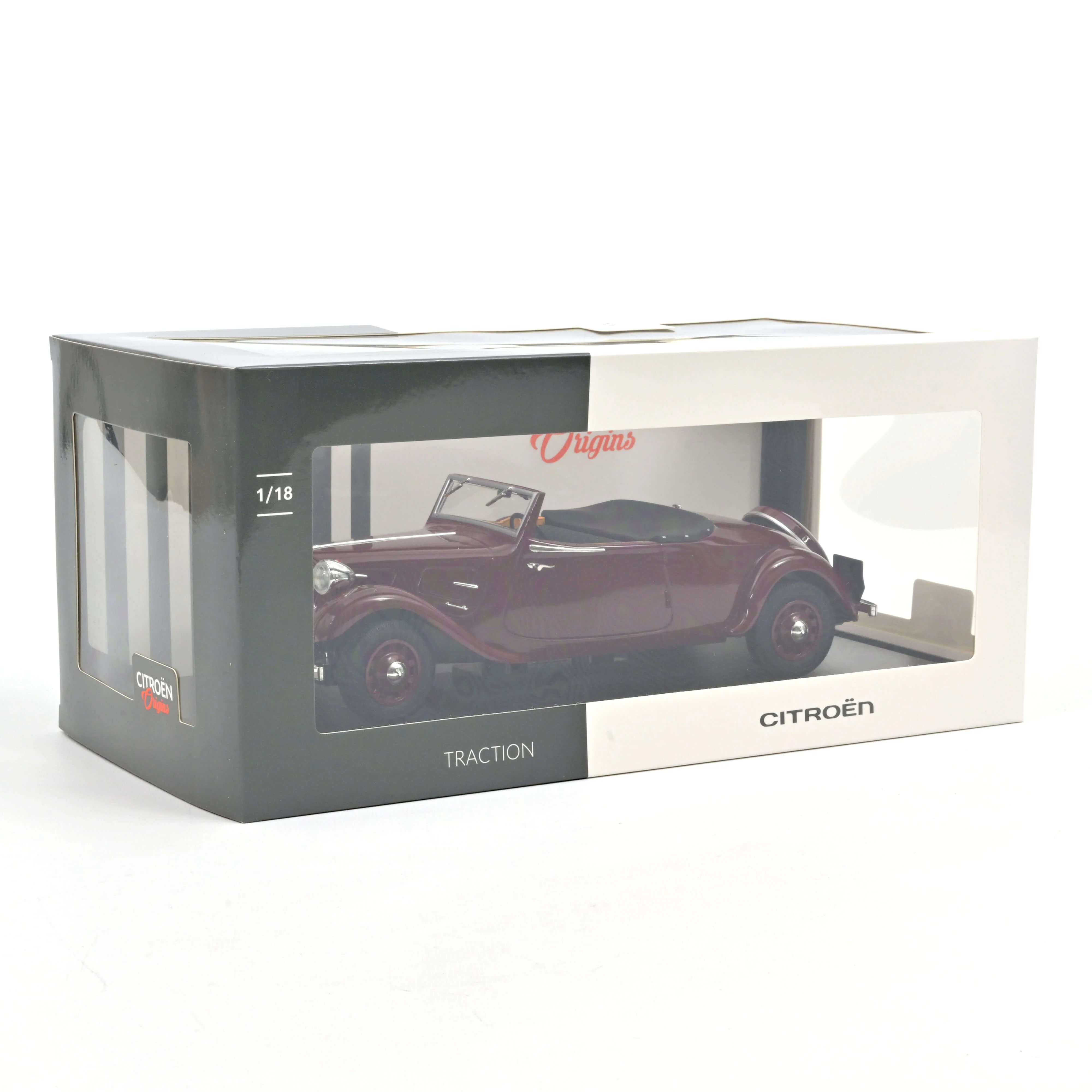 Citroën Traction Cabriolet 1938 Rouge foncé 1/18 - Image 5