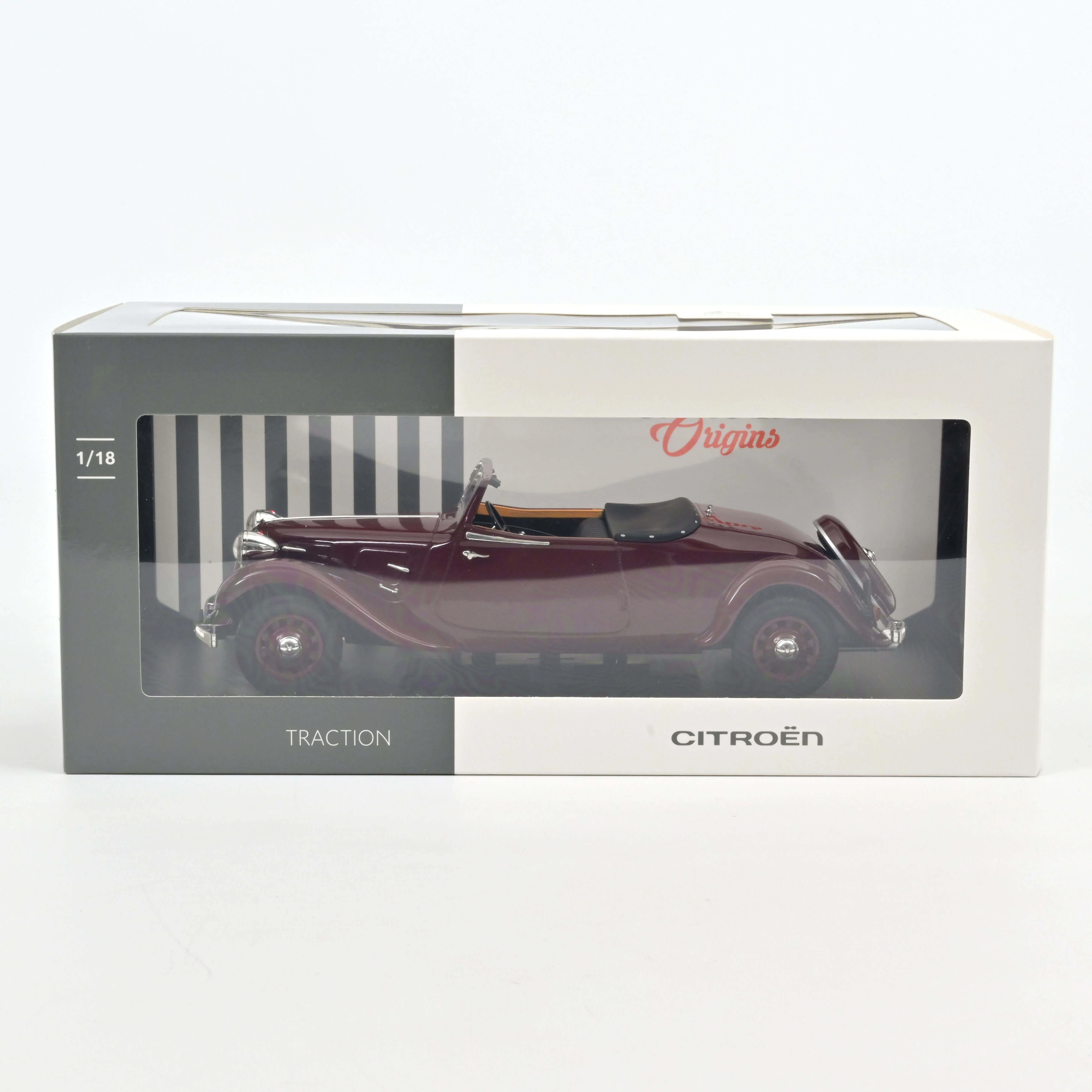 Citroën Traction Cabriolet 1938 Rouge foncé 1/18 - Image 6