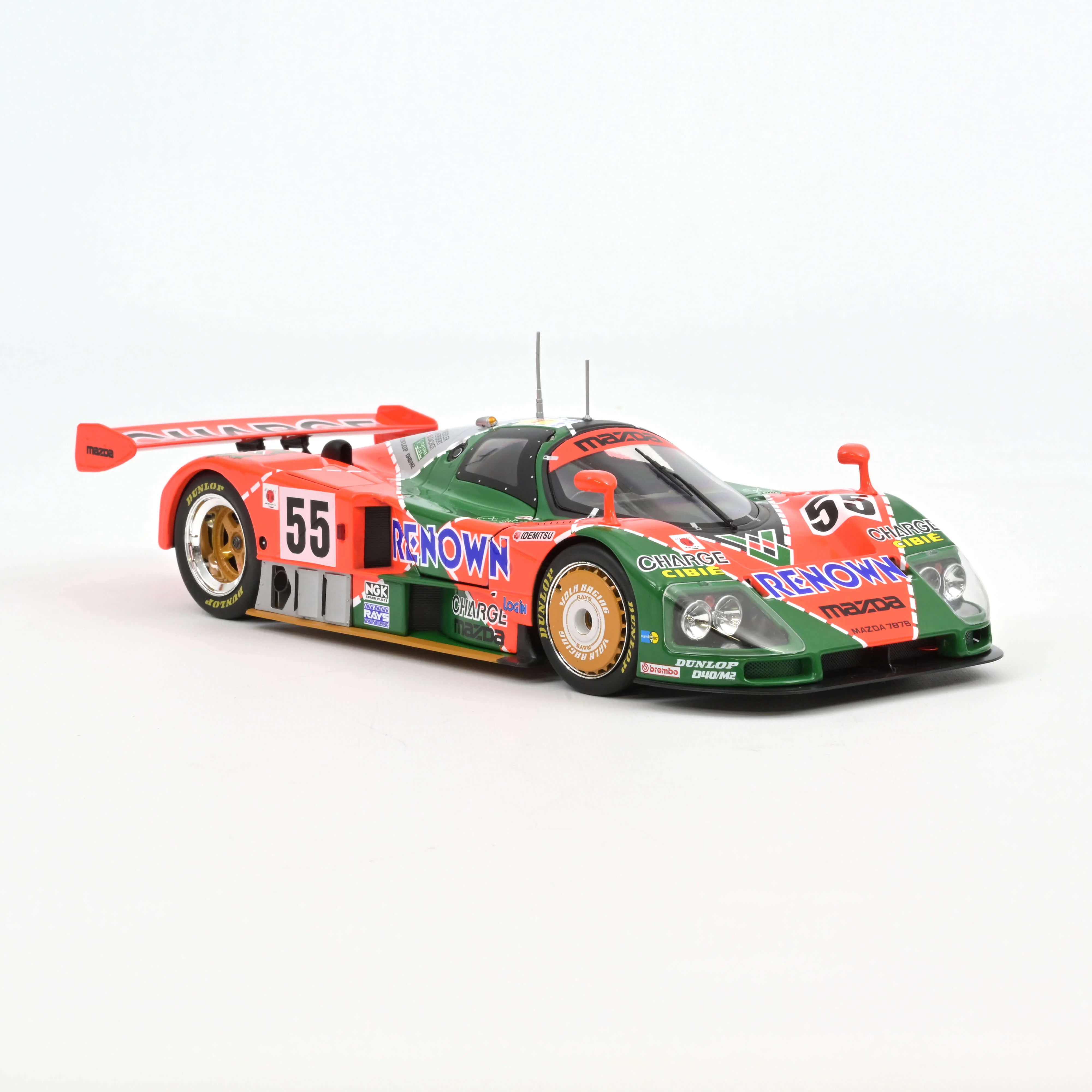 Mazda 787 B Vainqueur 24h Le Mans Weidler/Herbert/Gachot 1991 1/18