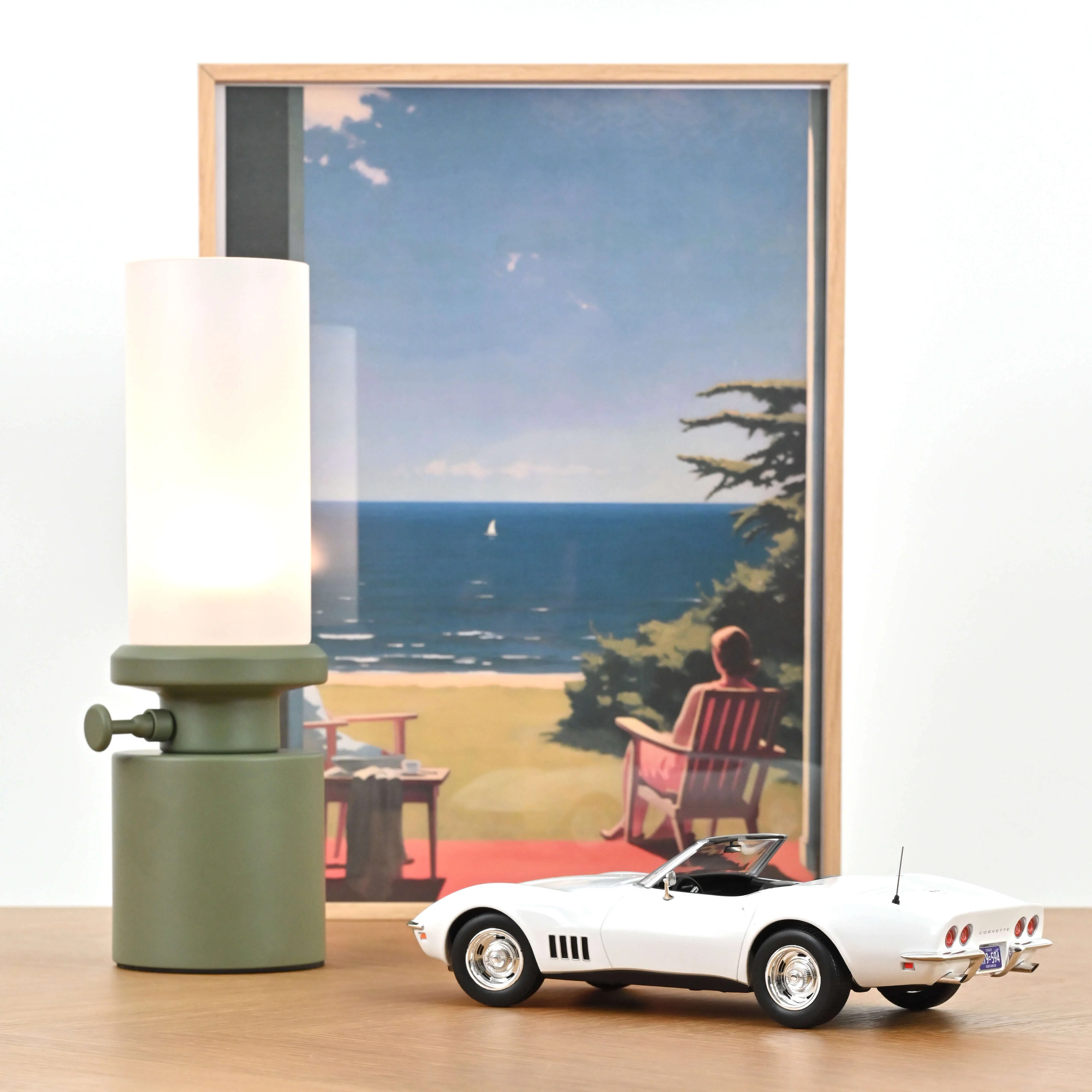 Chevrolet Corvette Cabriolet 1969 Can Am Blanc 1/18 - Image 2