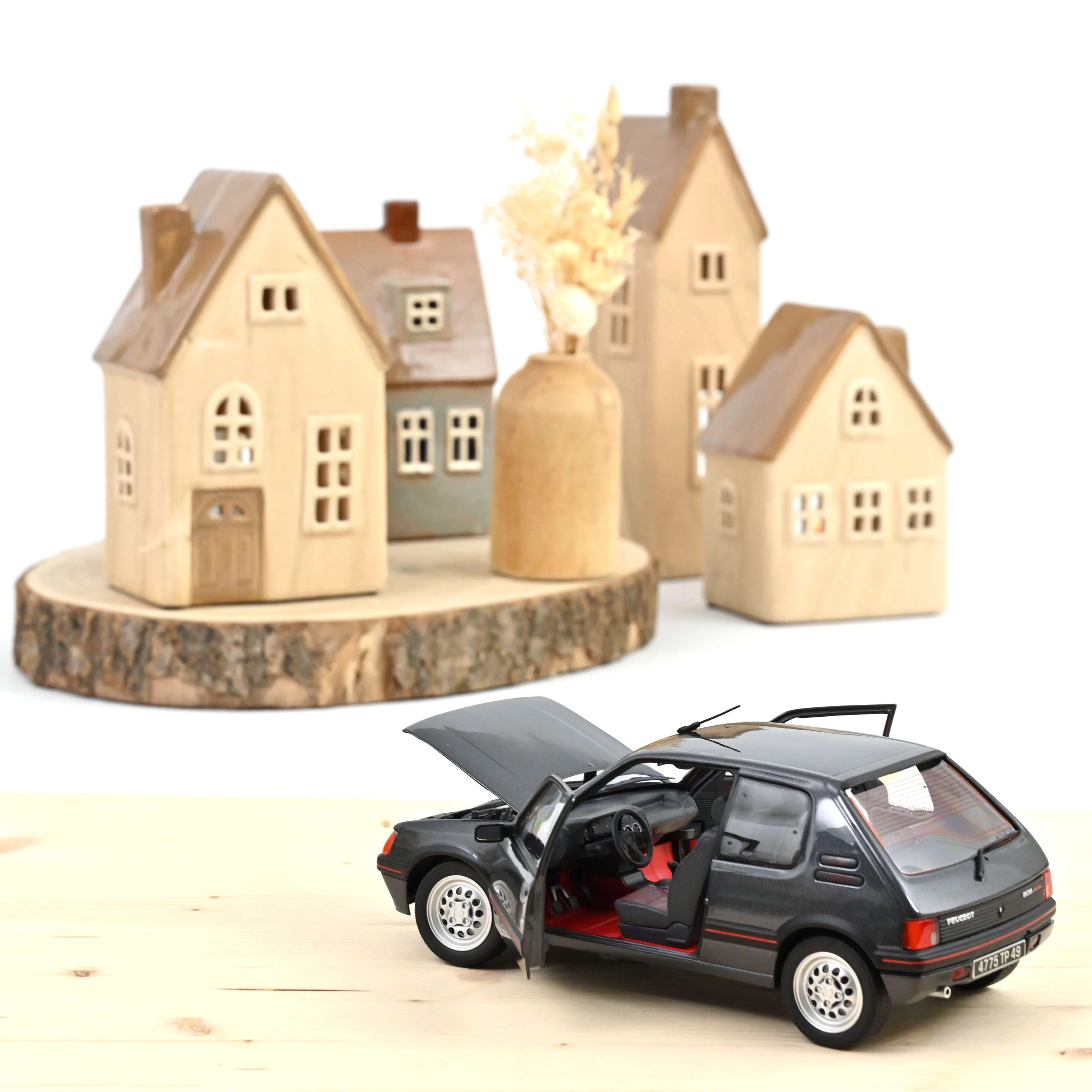 Peugeot 205 GTi 1.6 1988 Gris Graphite 1/18 - Image 2
