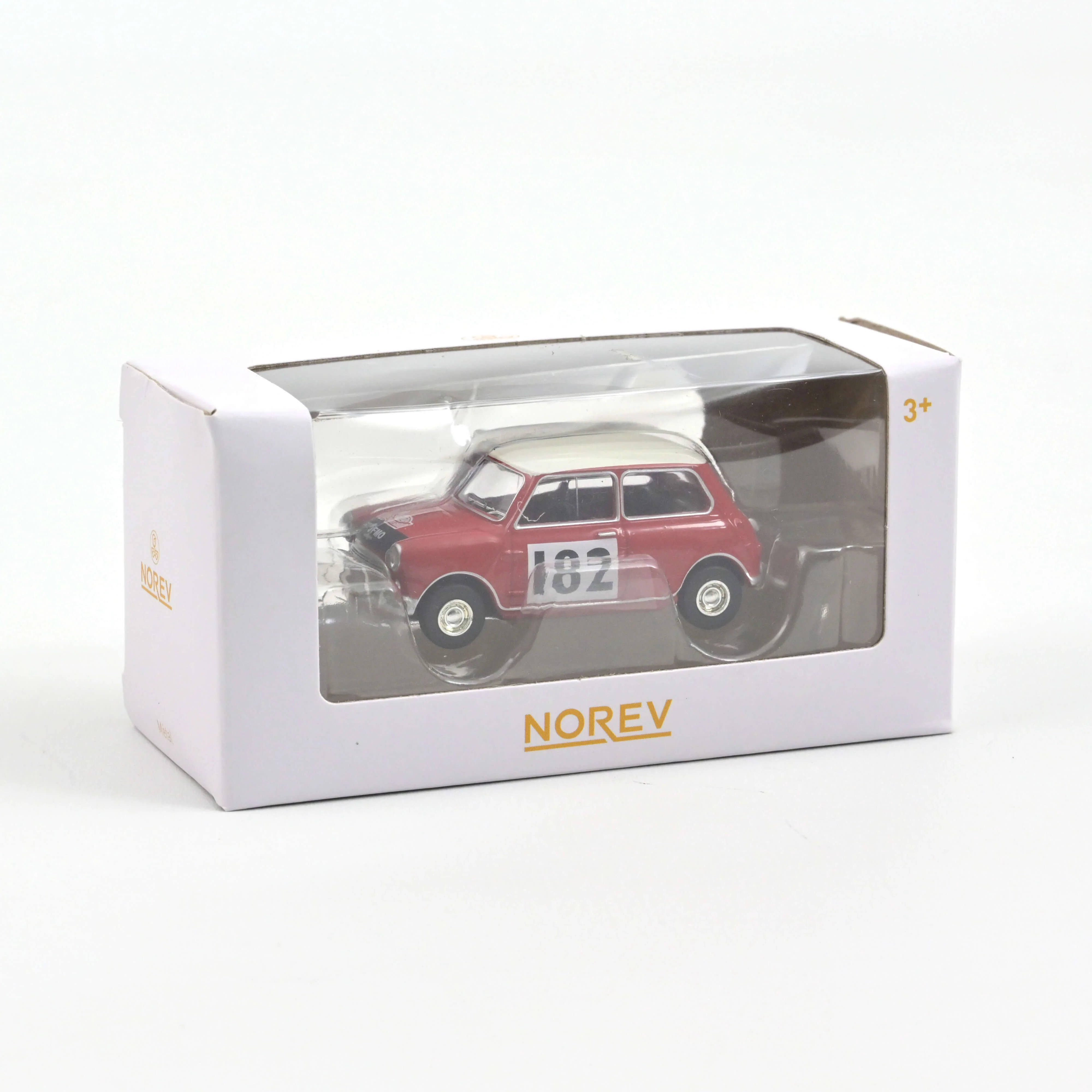 Mini Cooper S 1964 Rouge Tartan avec numéro de course 182 1/54 - Image 3