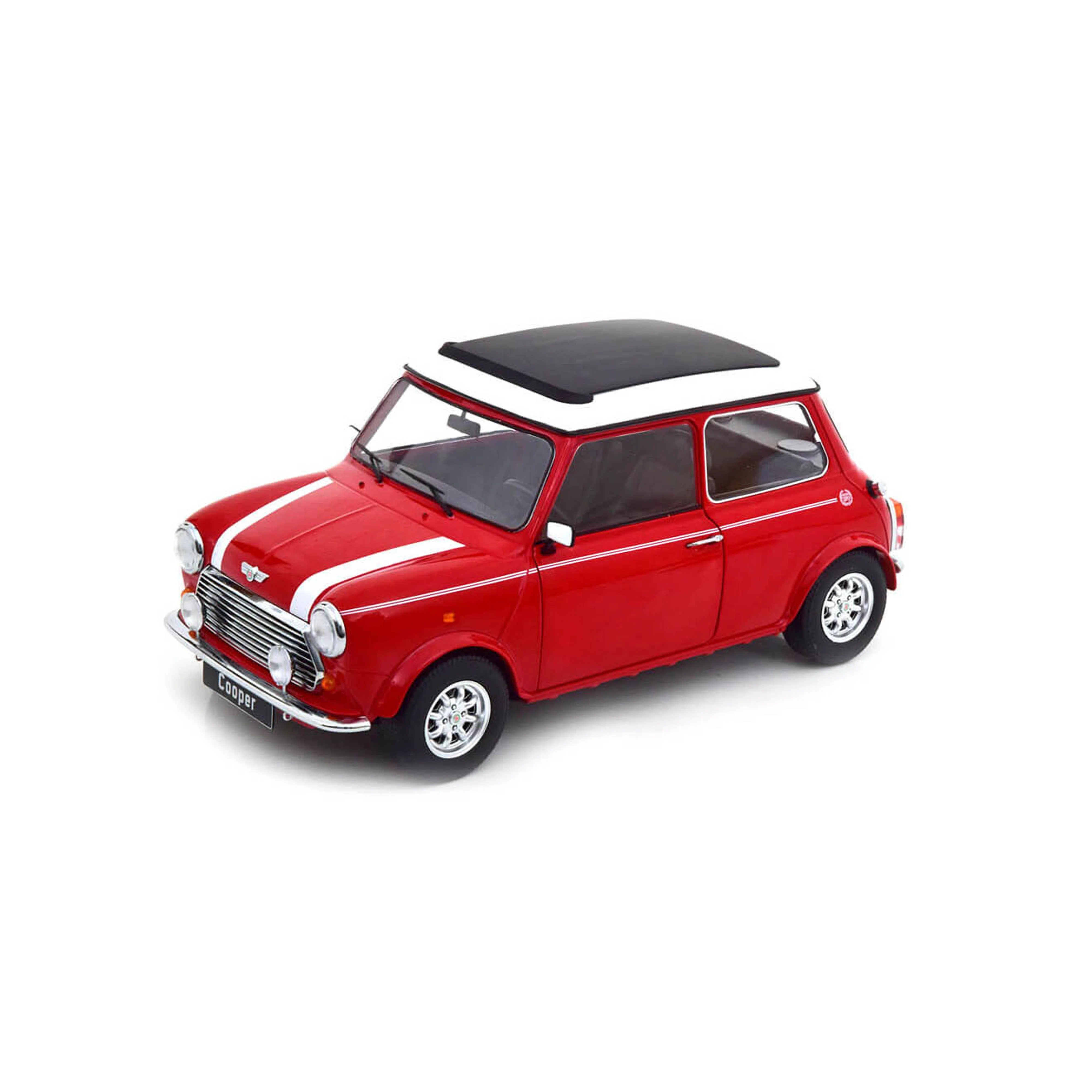Mini Cooper Toit Ouvrant LHD Rouge/Blanc 1/12