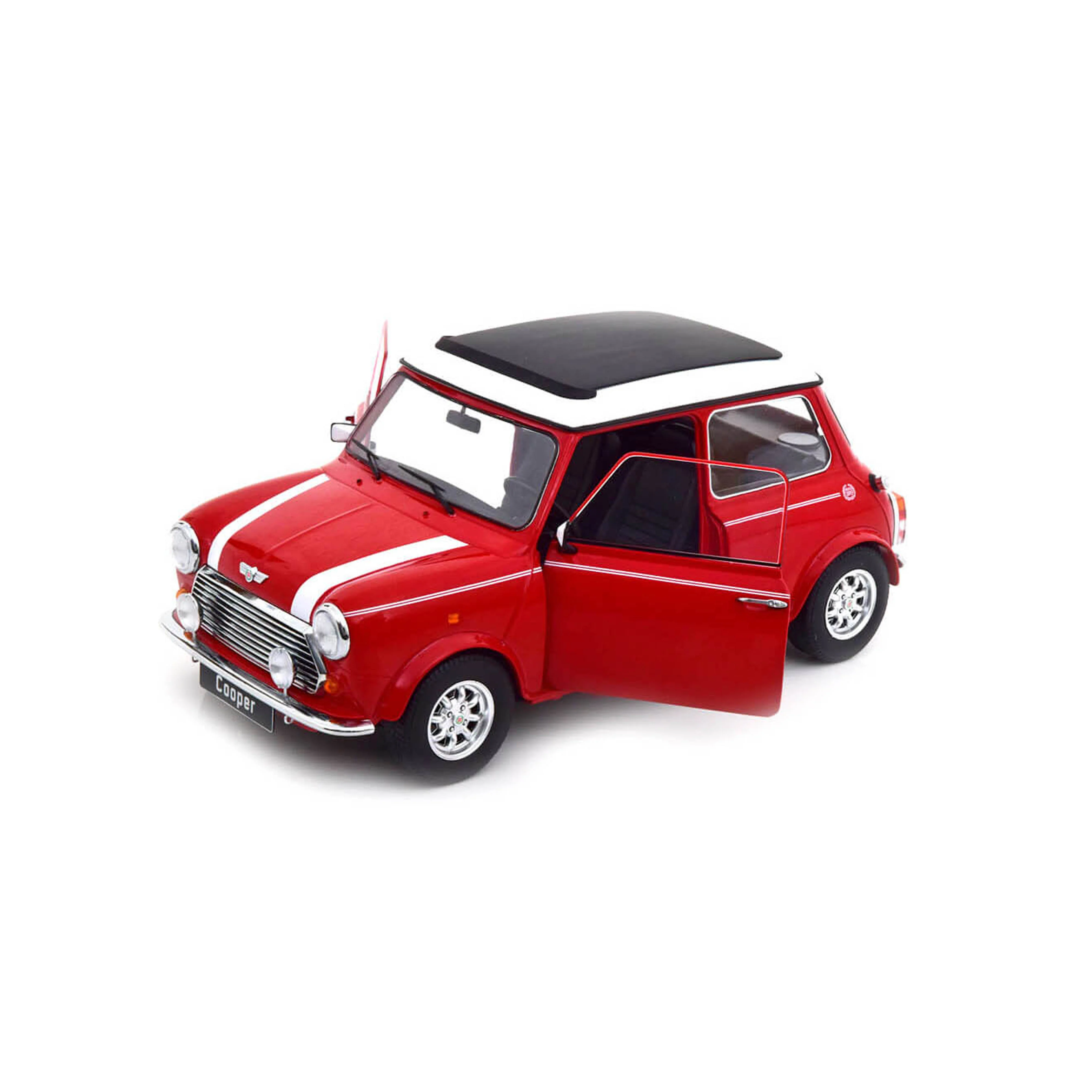 Mini Cooper Toit Ouvrant LHD Rouge/Blanc 1/12 - Image 3