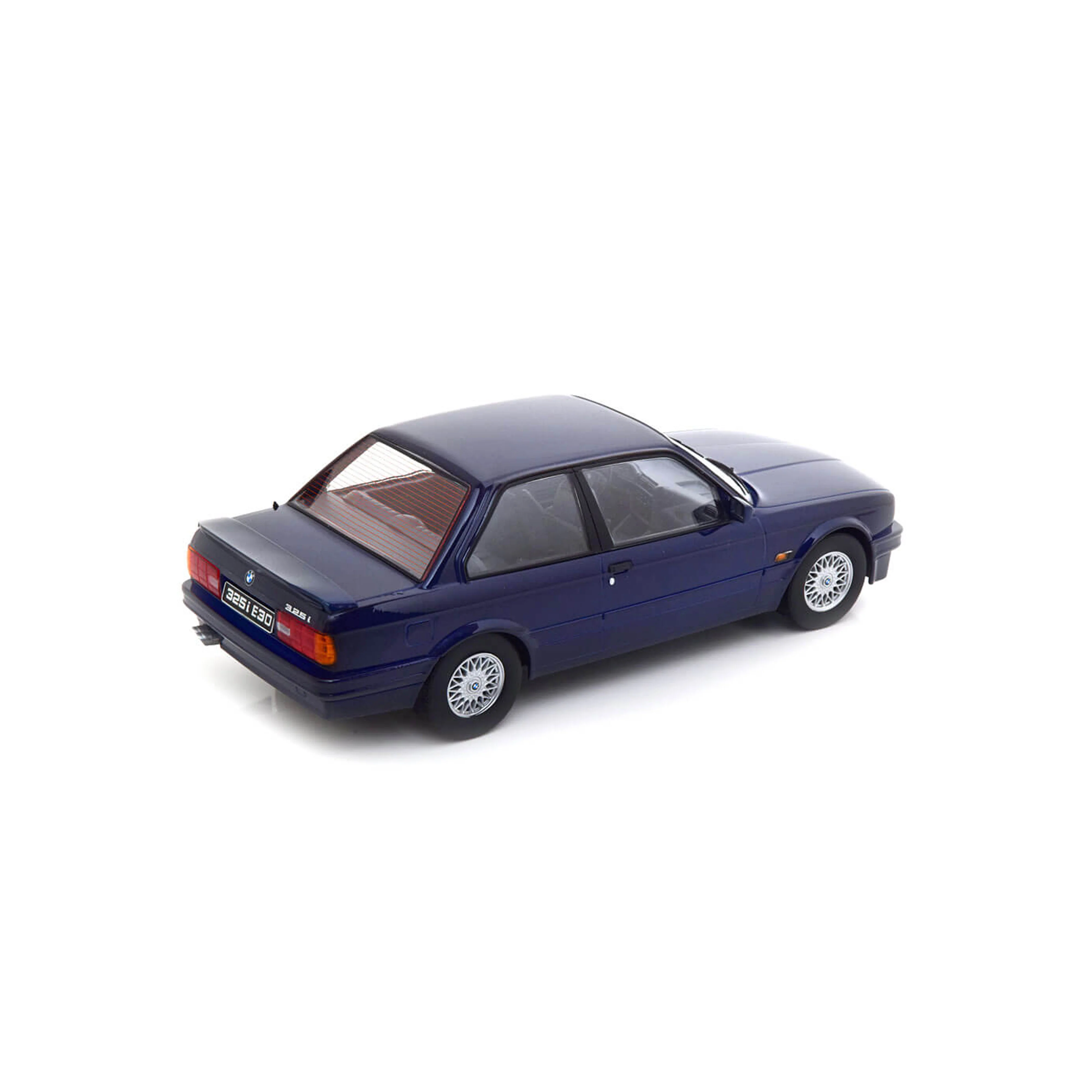 BMW 325i E30 M-Package 2 1988 Bleu foncé métallisé 1/18 - Image 2