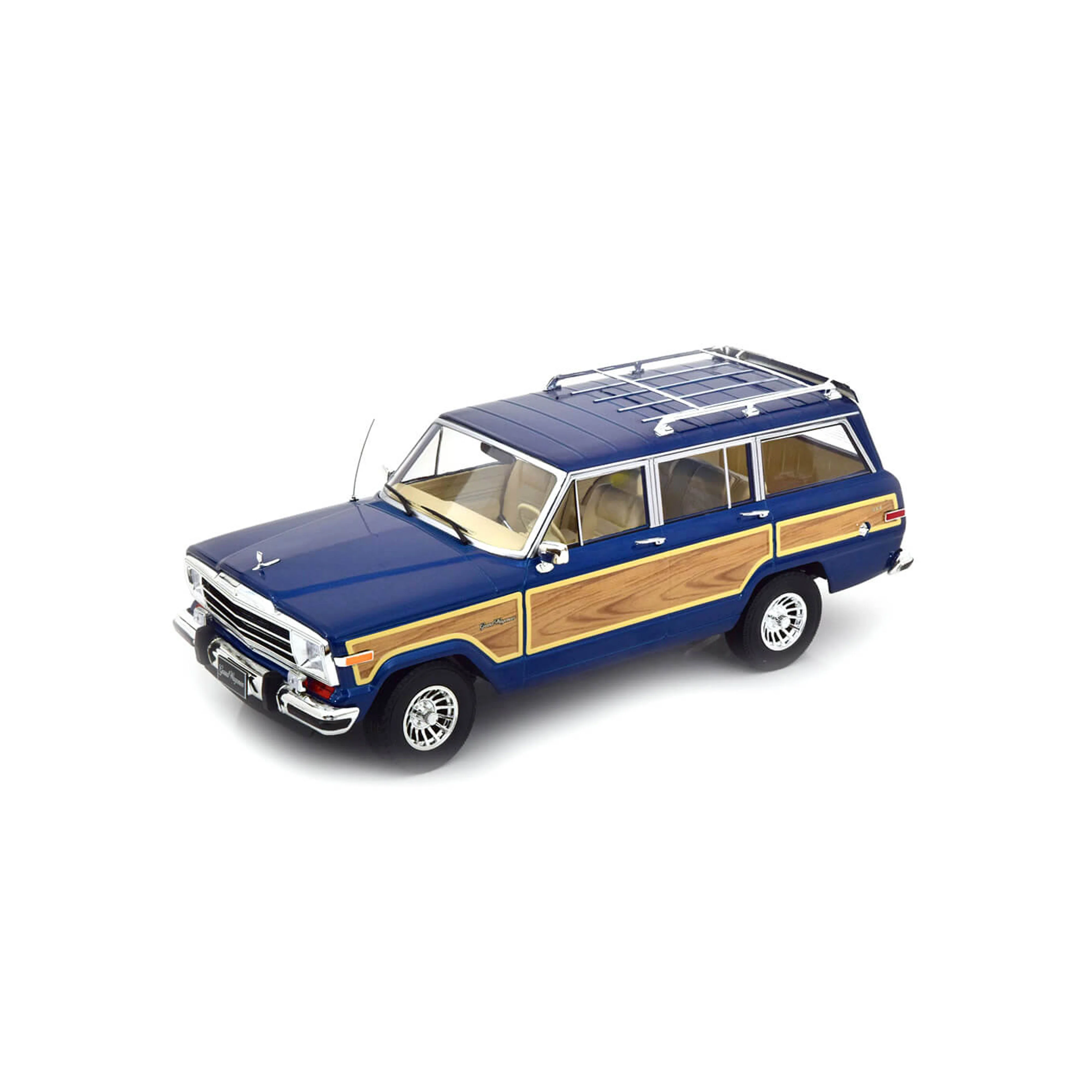 Jeep Grand Wagoneer 1989 Bleu Métallique 1/18