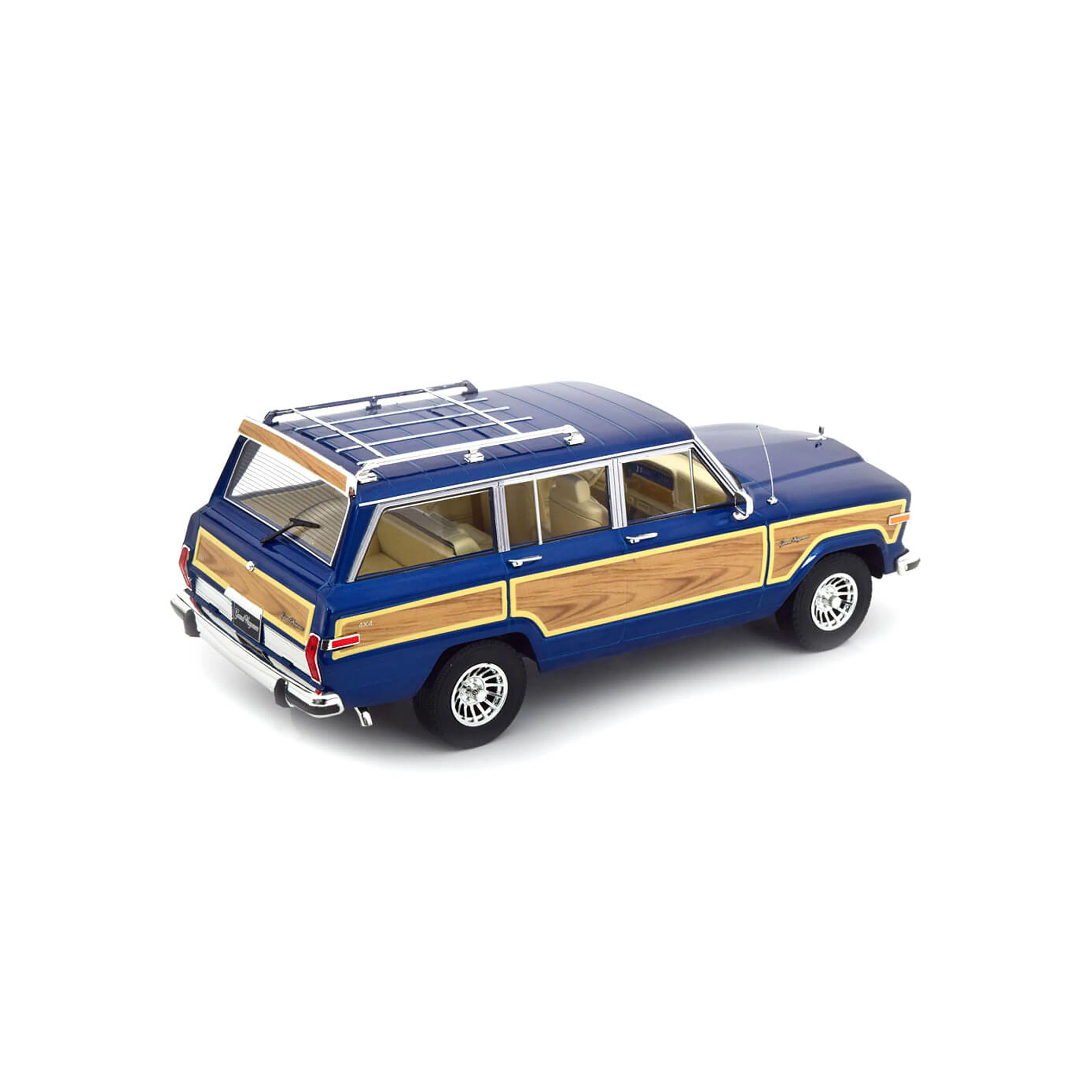 Jeep Grand Wagoneer 1989 Bleu Métallique 1/18 - Image 2