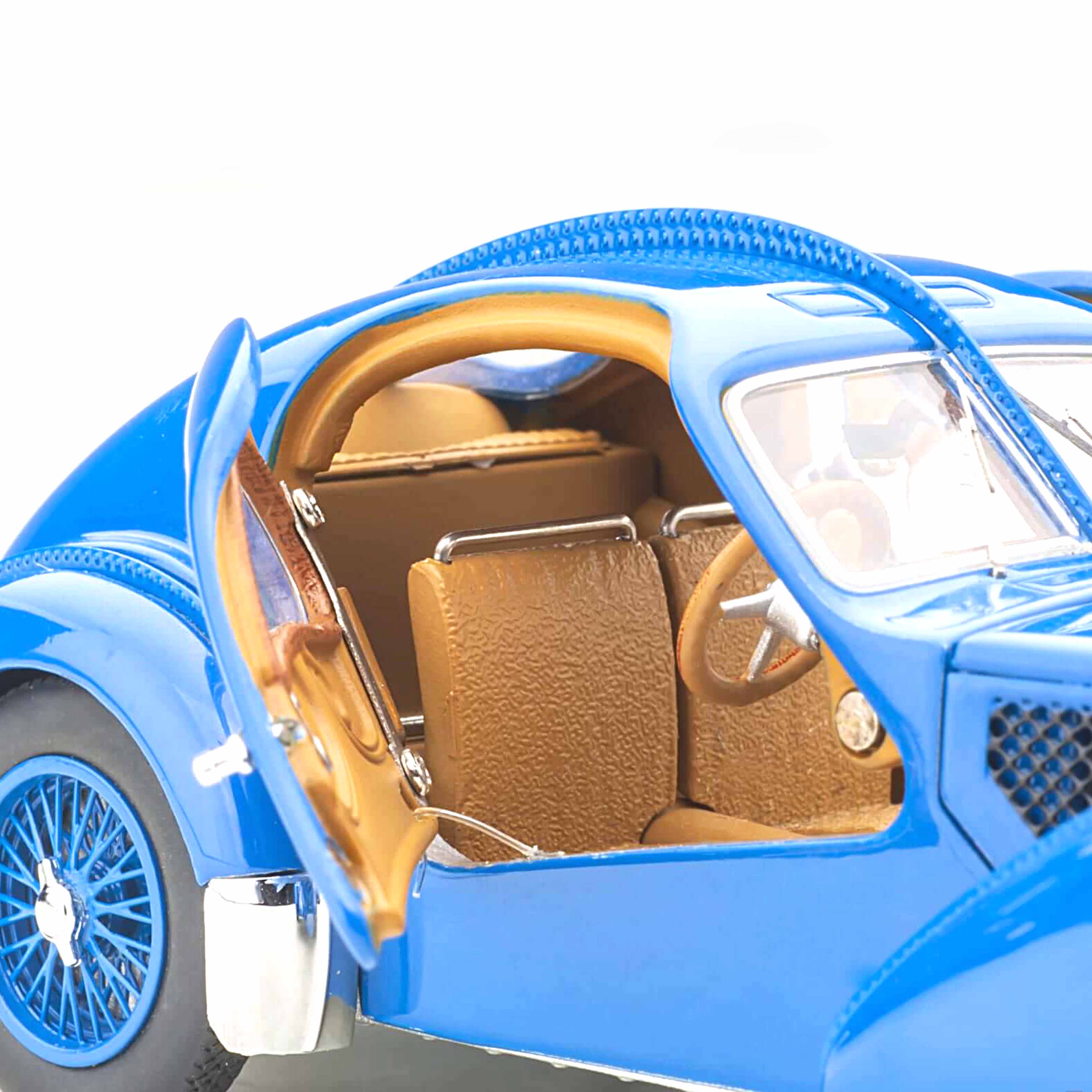 Bugatti 57S Atlantic 1938 Bleu/Roues à rayons en fil de fer 1/43 - Image 5