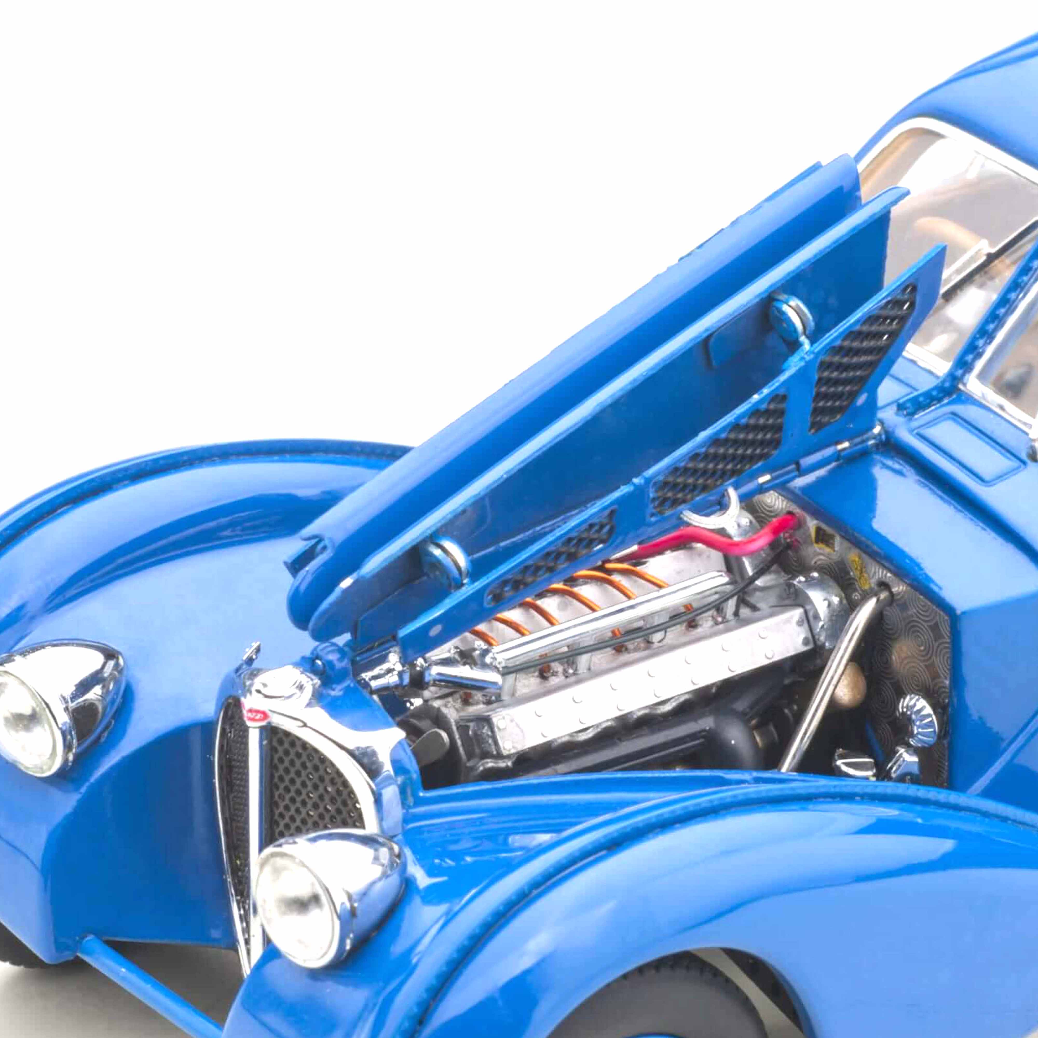 Bugatti 57S Atlantic 1938 Bleu/Roues à rayons en fil de fer 1/43 - Image 7
