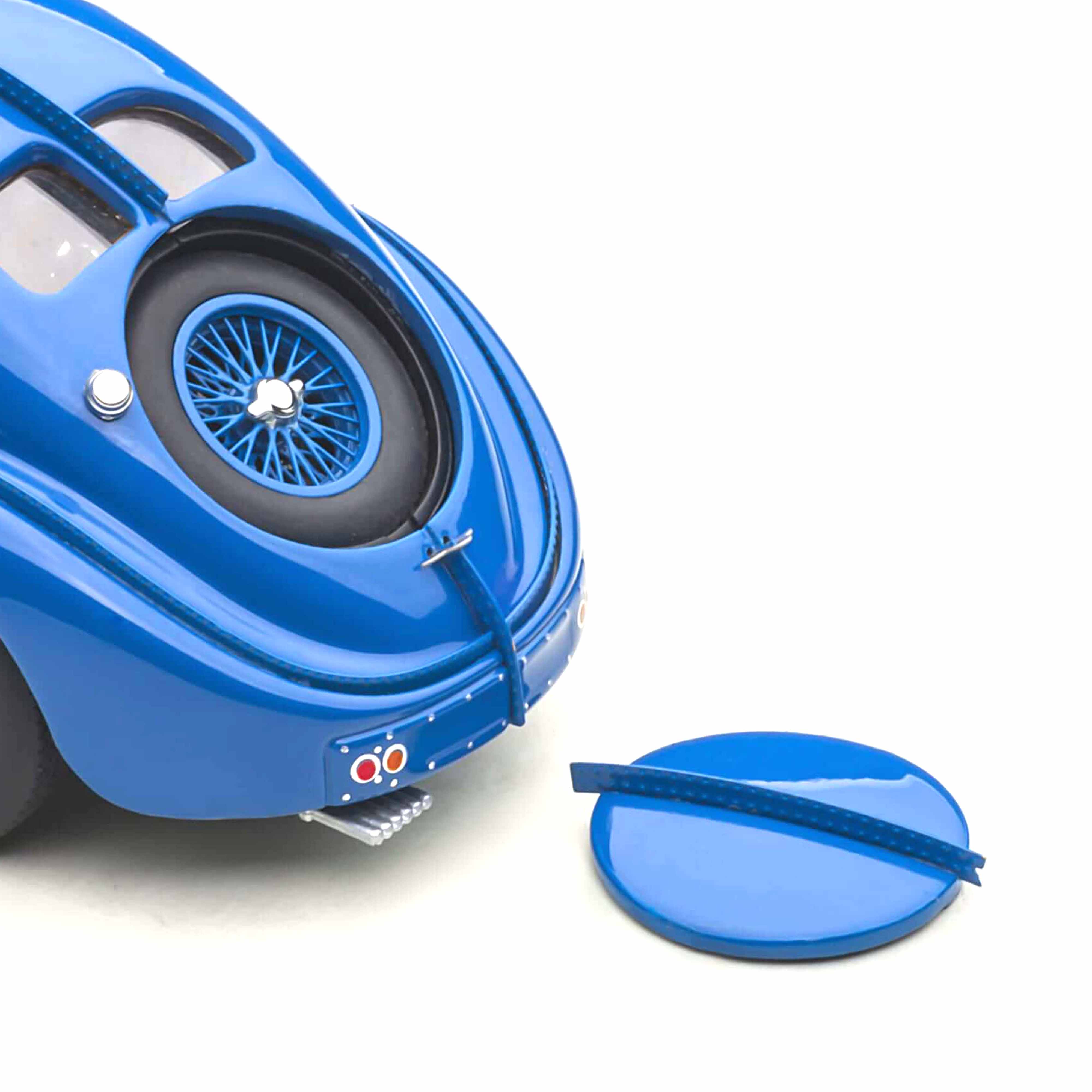 Bugatti 57S Atlantic 1938 Bleu/Roues à rayons en fil de fer 1/43 - Image 8