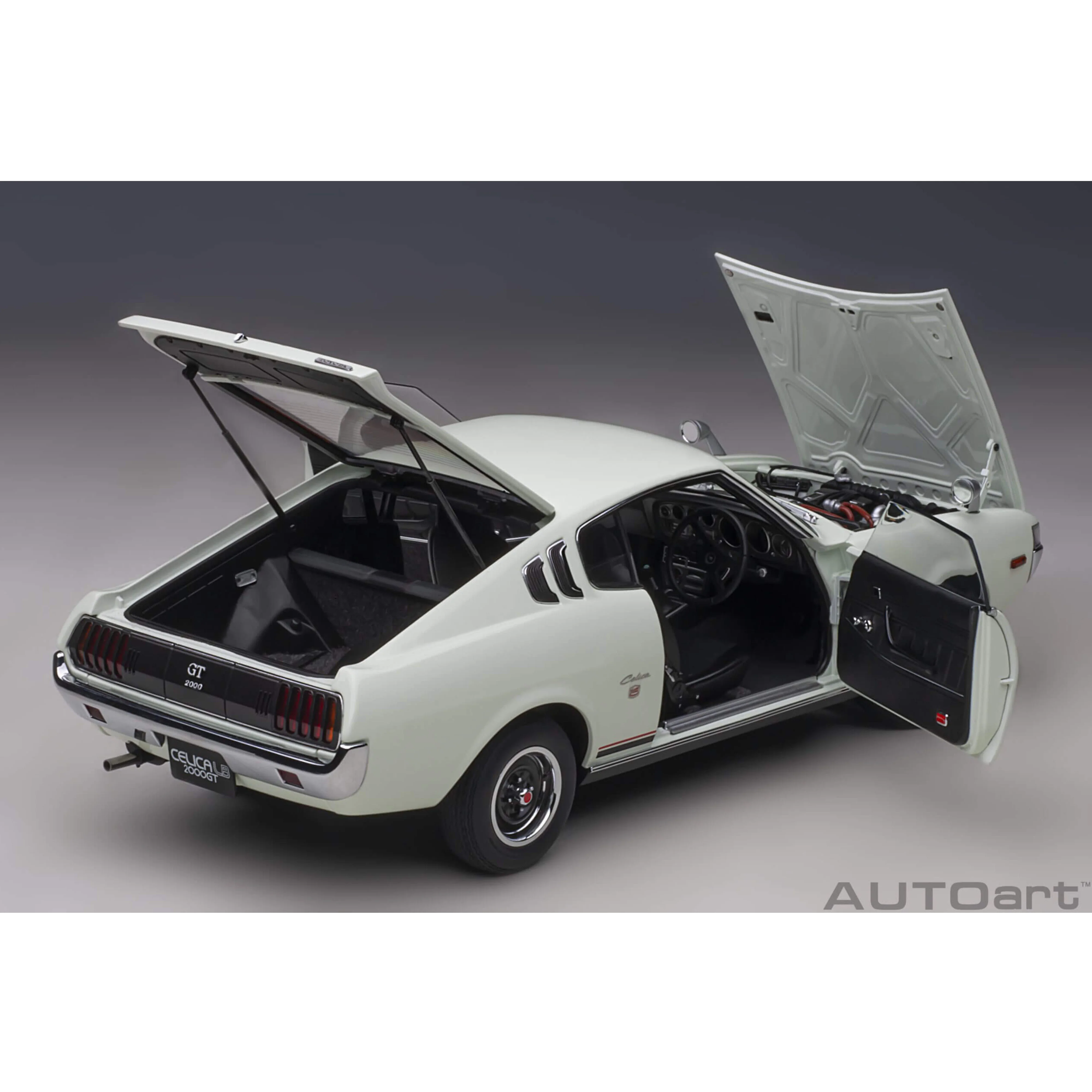 Toyota Celica Liftback 2000 GT RA25 1973 Blanc 1/18 - Image 8