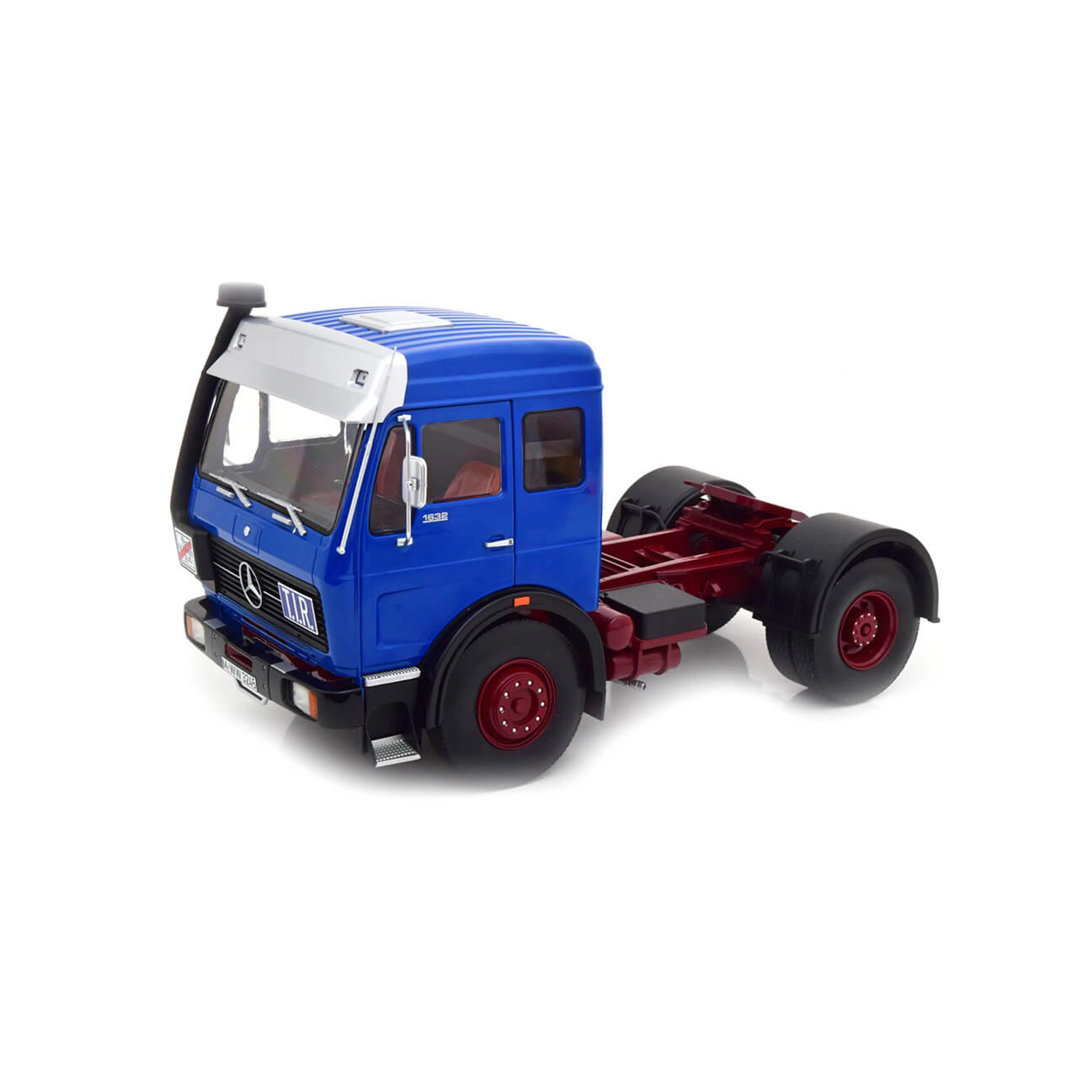 Mercedes NG 1632 1973 Bleu/Rouge foncé 1/18