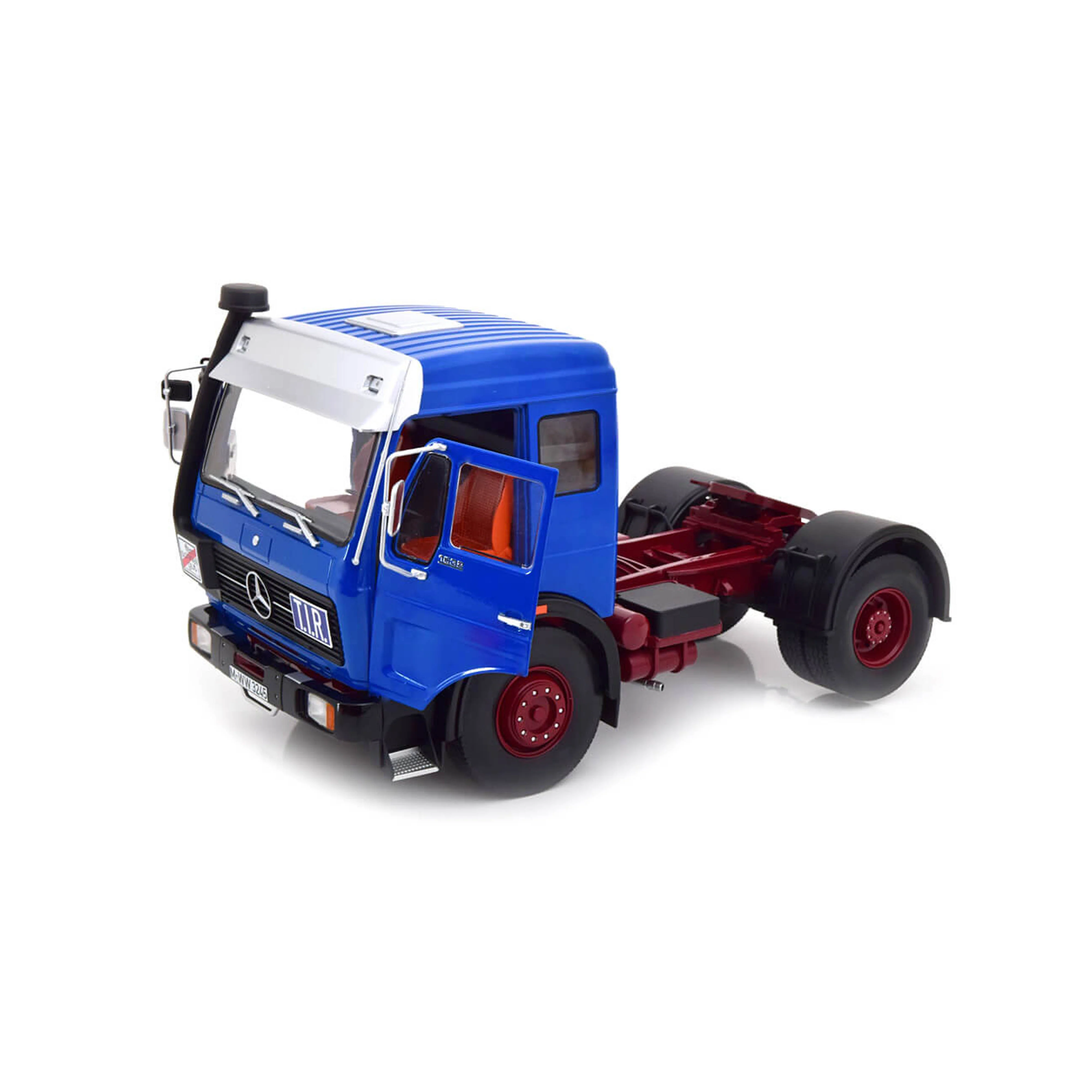 Mercedes NG 1632 1973 Bleu/Rouge foncé 1/18 - Image 3
