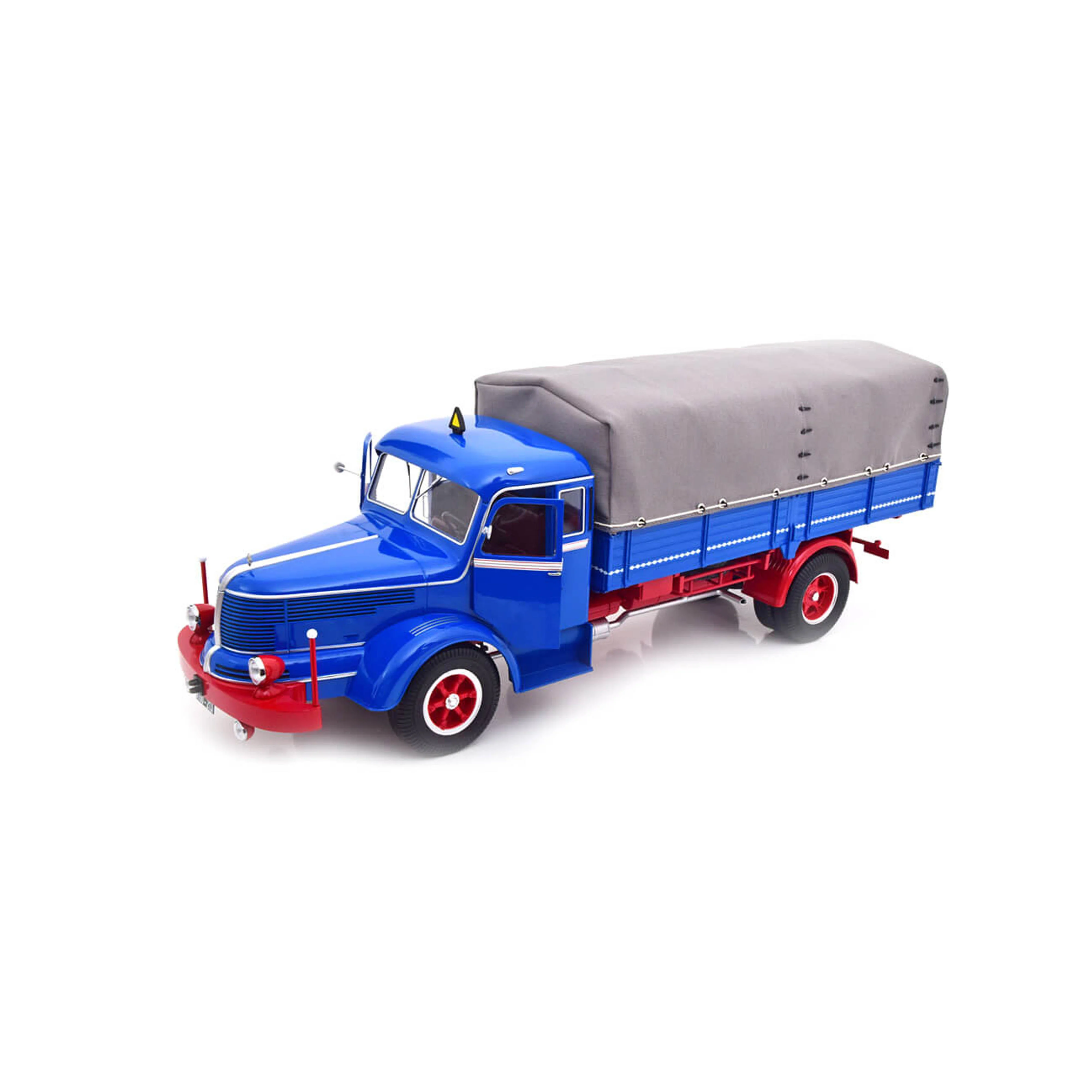 Krupp Titan SWL 80 Canvas Top 1950-1954 Bleu/Rouge 1/18 - Image 3