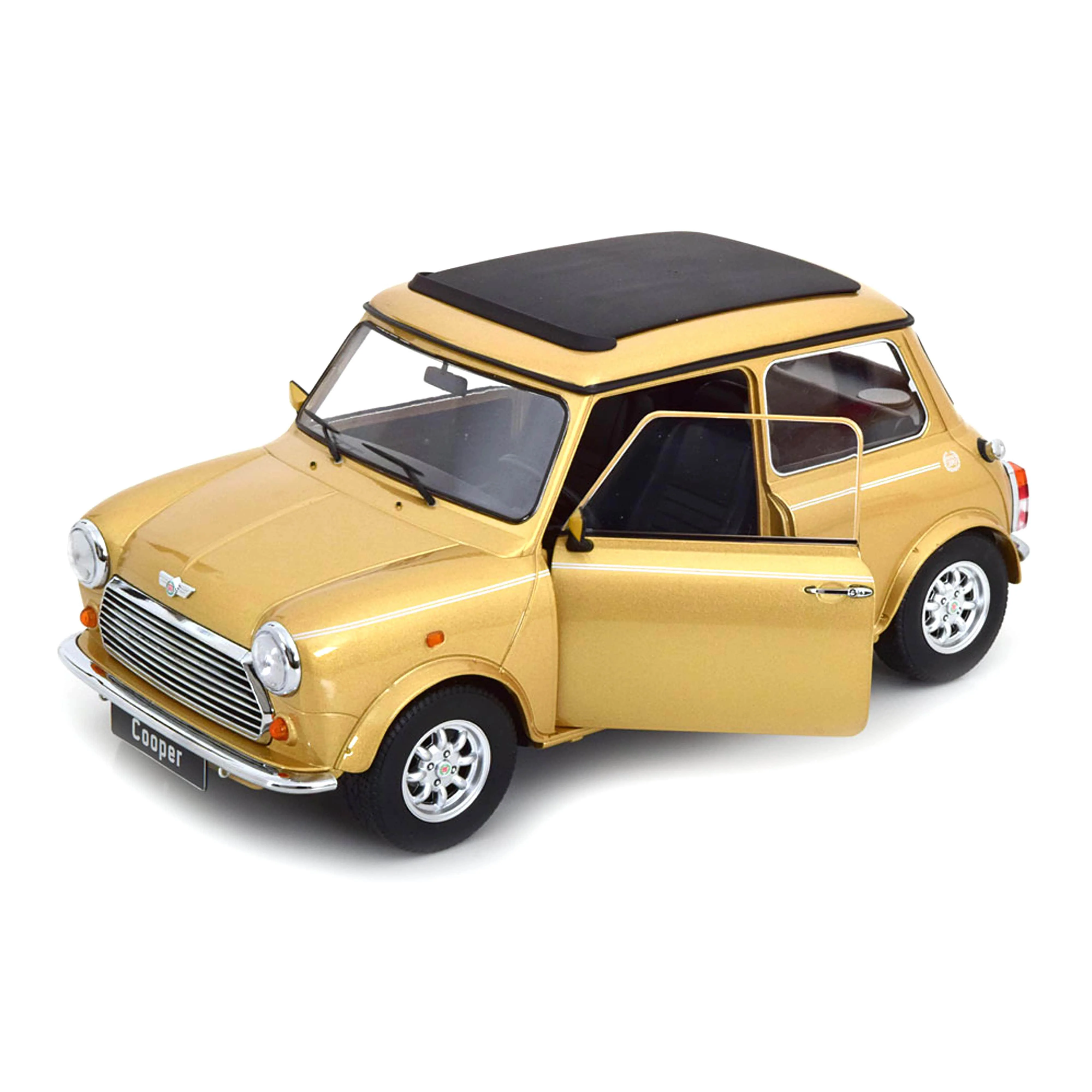 Mini Cooper Toit Ouvrant LHD Or Métallique 1/12 - Image 3